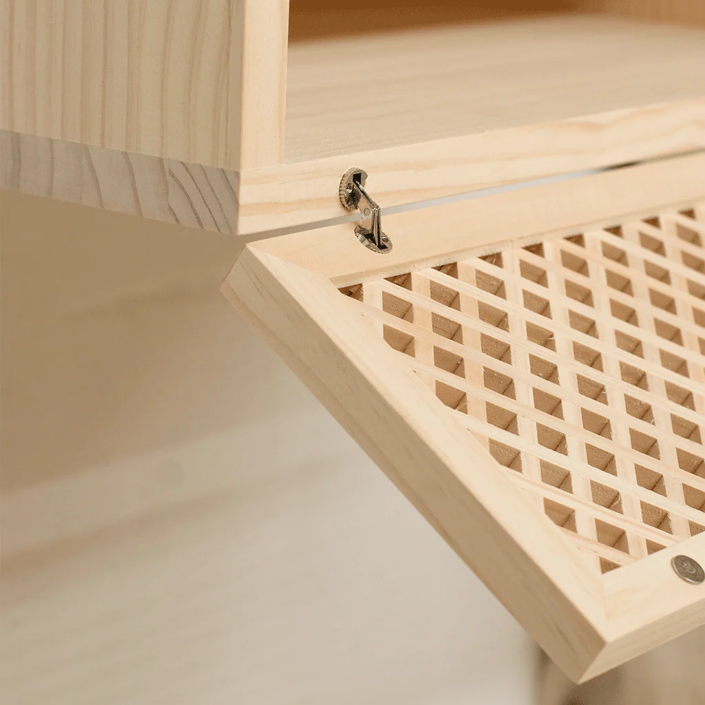 Ifach wooden floating bedside table 45 cm wide - Image 7