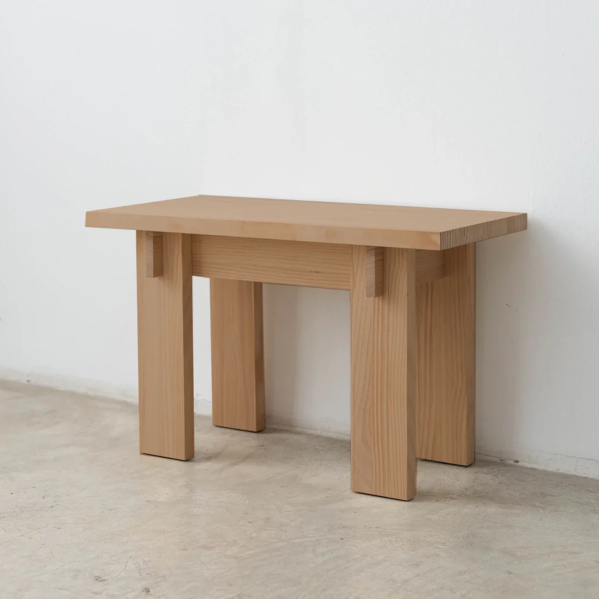 Begur small bench in solid pine wood 75 cm - Image 10