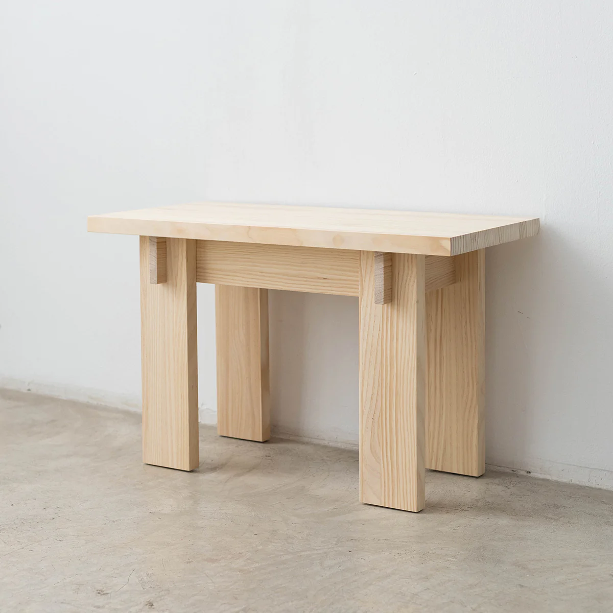 Begur small bench in solid pine wood 75 cm - Image 5