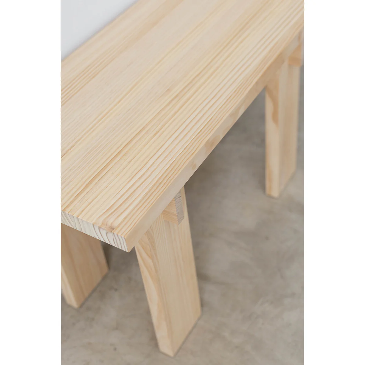 Begur small bench in solid pine wood 75 cm - Image 7