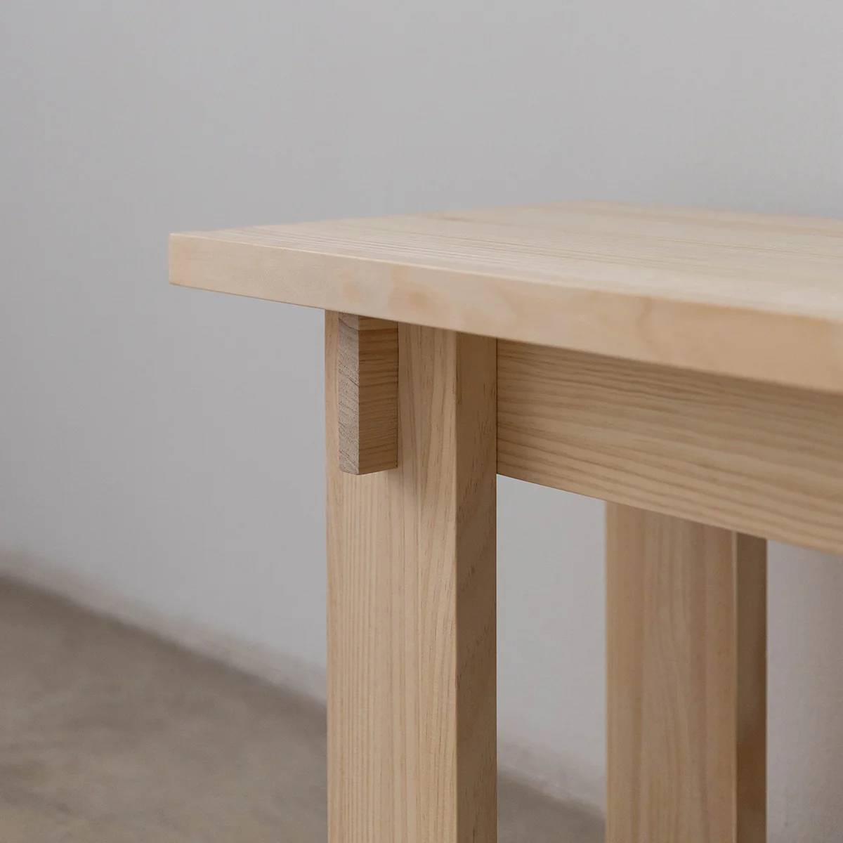 Begur large bench in solid pine wood 150 cm - Image 7