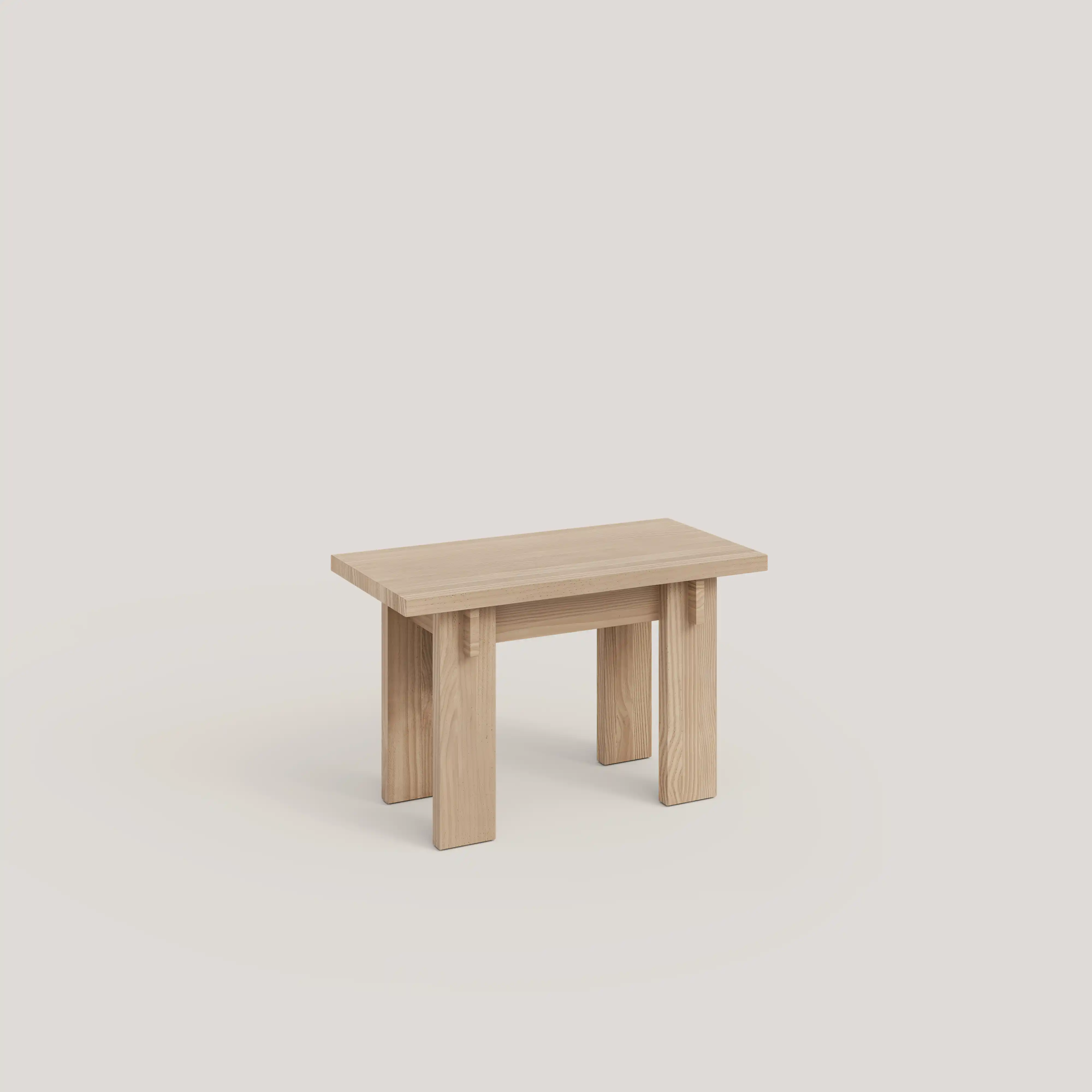 Begur small bench in solid pine wood 75 cm - Image 9