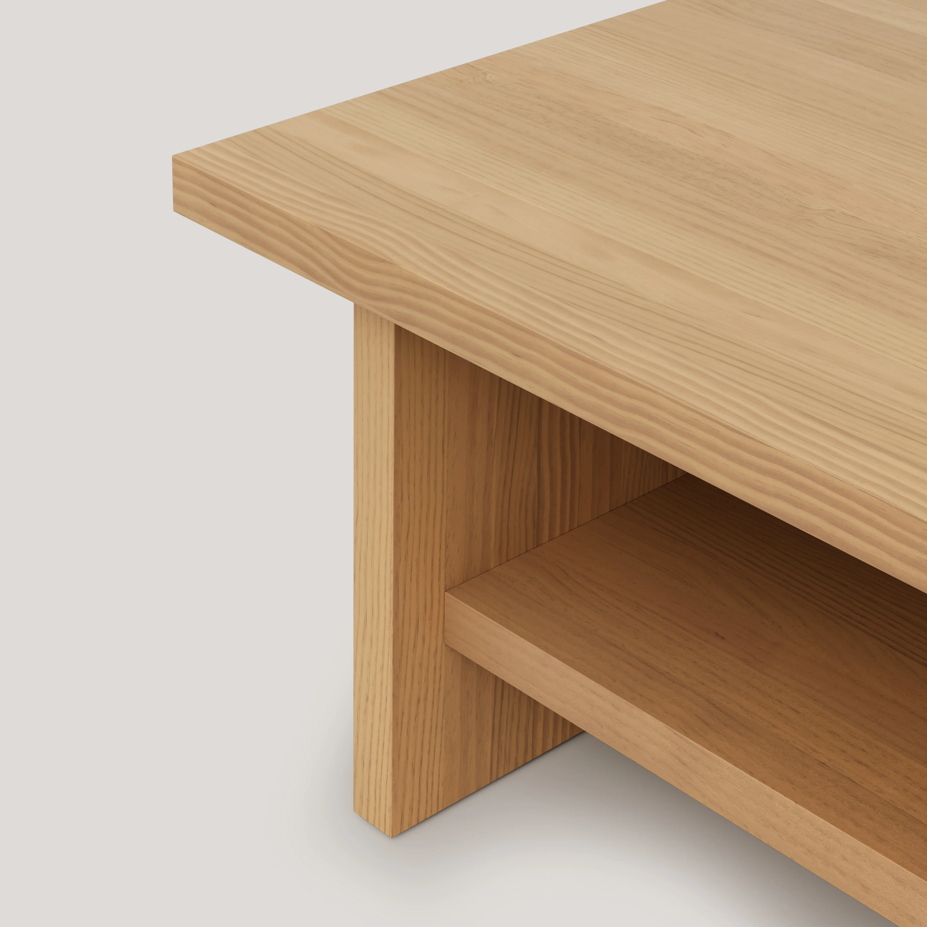 Binibeca - Rectangular coffee table in wood 100 cm - Image 11