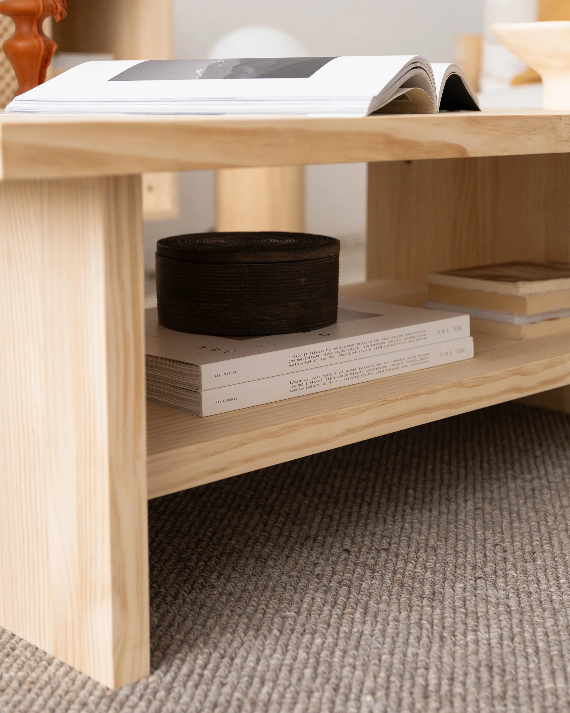 Binibeca - Rectangular coffee table in wood 100 cm - Image 7