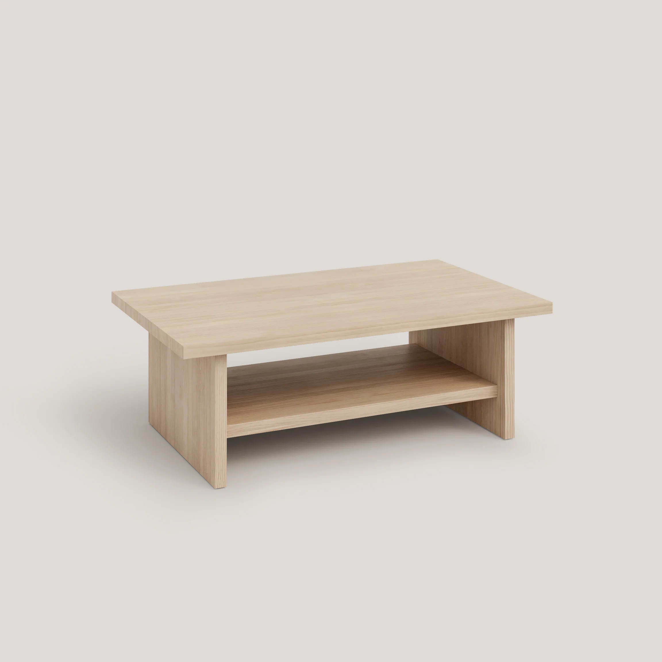 Binibeca - Rectangular coffee table in wood 100 cm - Image 8
