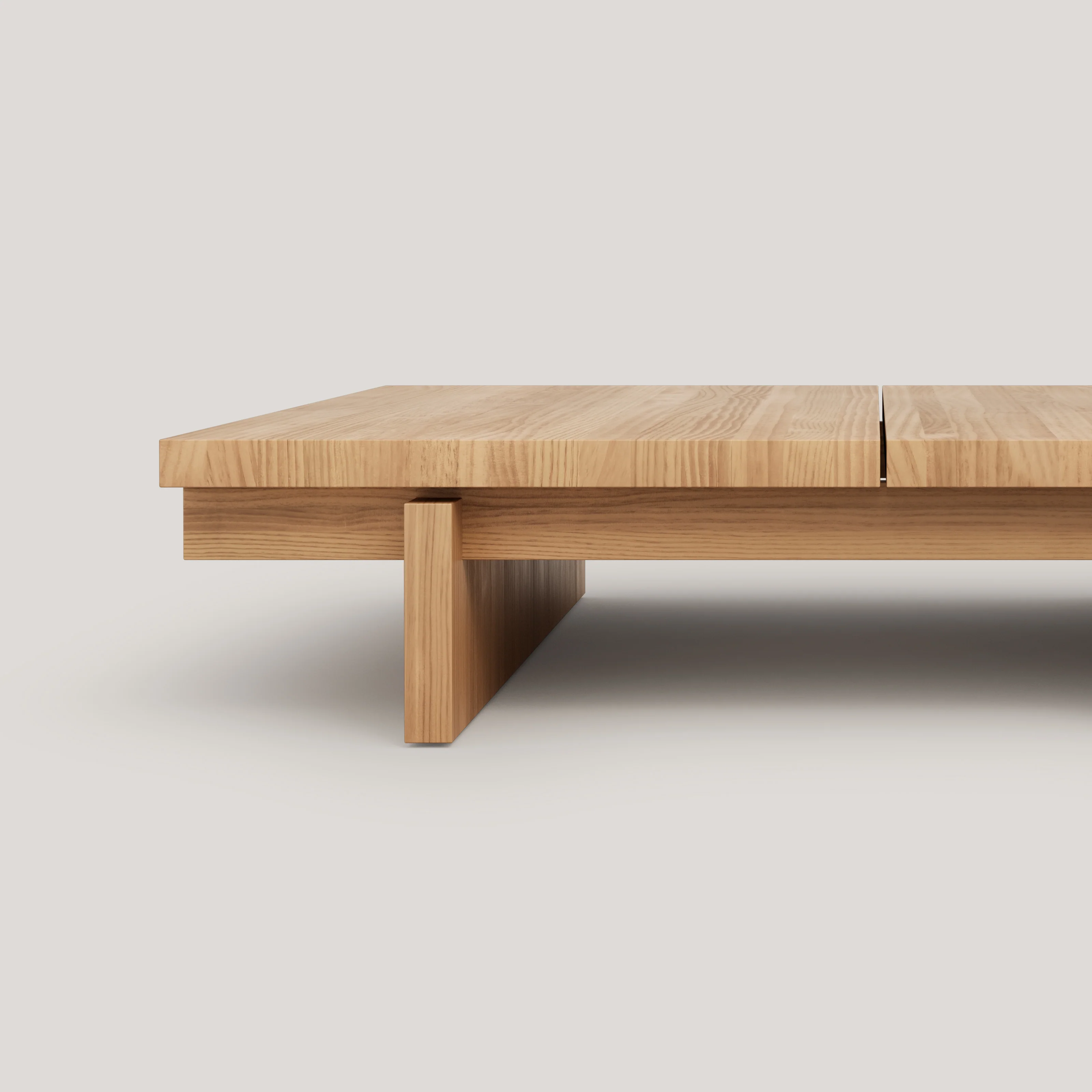 Olivera - Low coffee table in solid pine wood 90 cm - Image 11