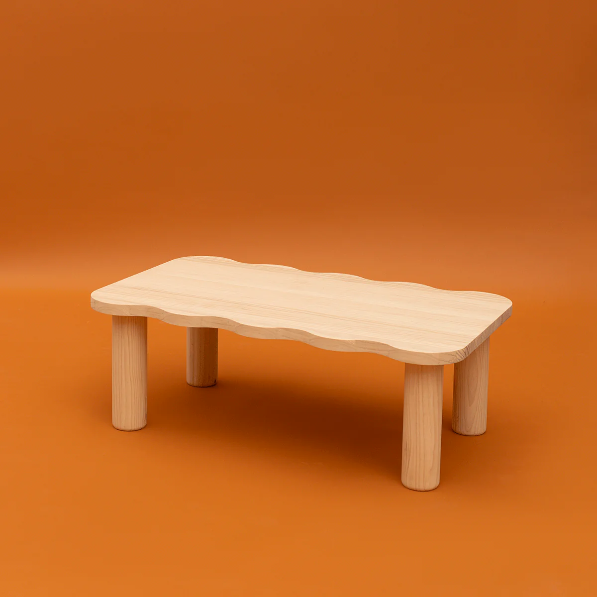 Palamos - Coffee table in solid pine wood 100 cm - Image 5