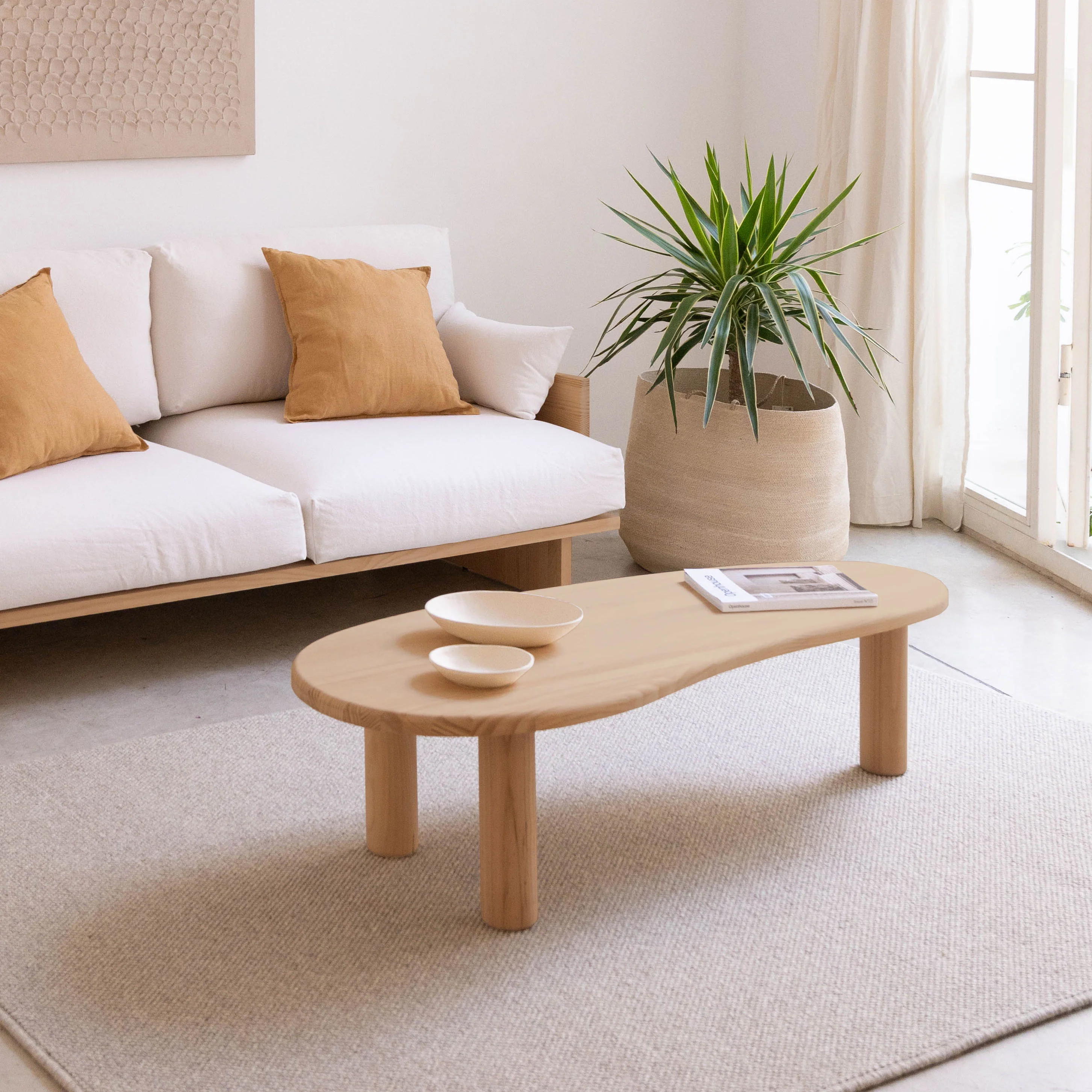 Tramadiu - Coffee table in pine wood 130 cm - Image 10