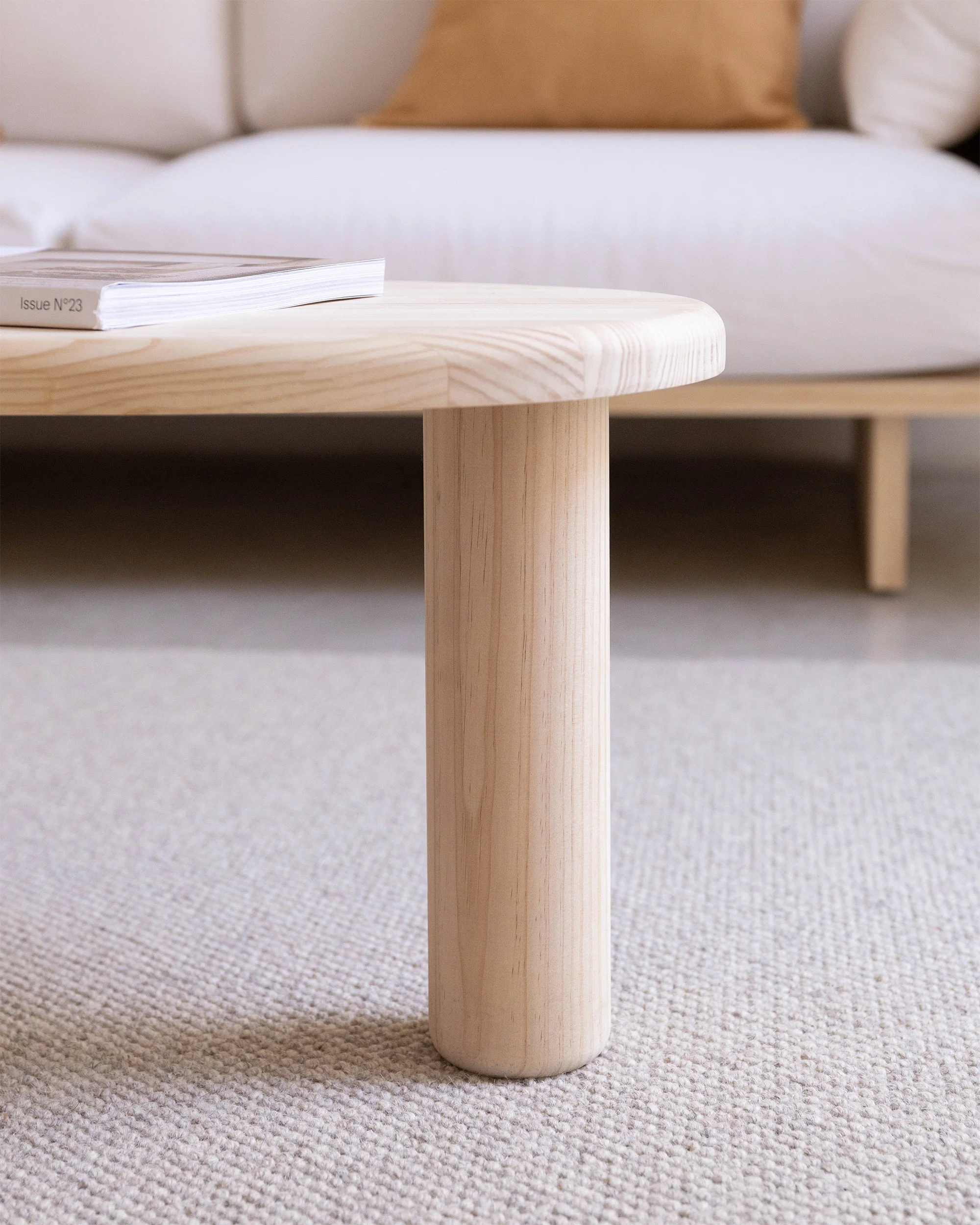 Tramadiu - Coffee table in pine wood 130 cm - Image 6