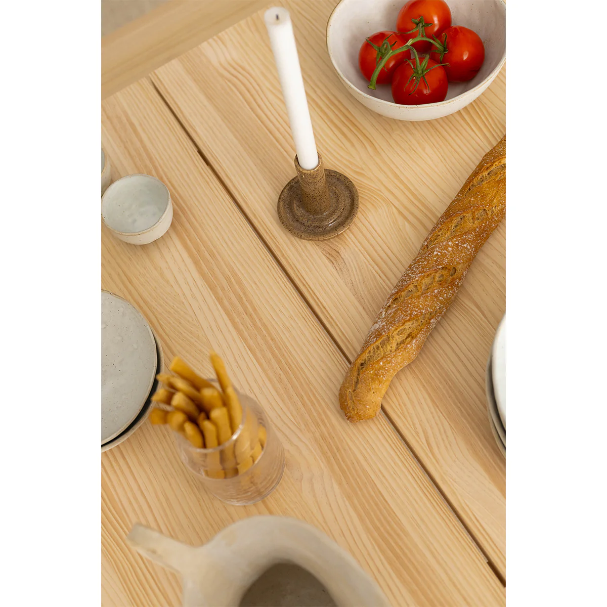 Pals dining table made of solid pine wood 90 x 90 cm - Image 5