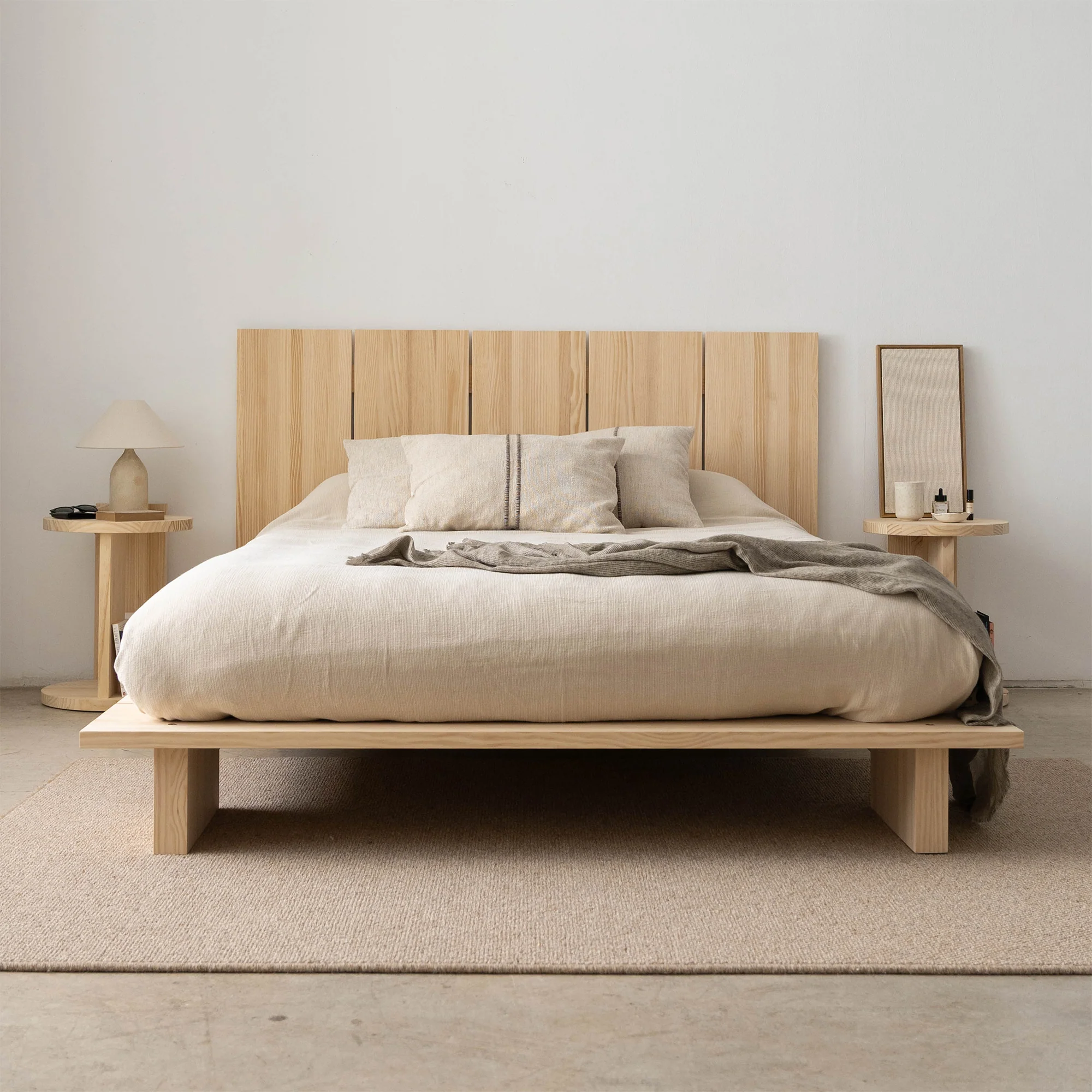 Cova headboard in solid wood 99 cm, 133 cm, 166 cm or 200 cm - Image 4