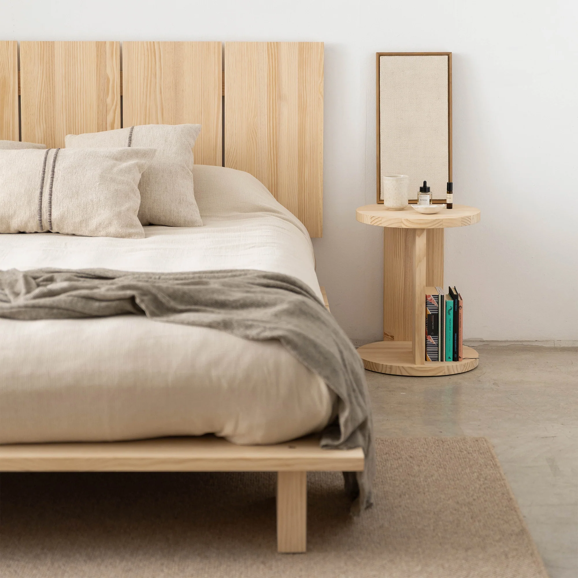 Cova headboard in solid wood 99 cm, 133 cm, 166 cm or 200 cm - Image 5