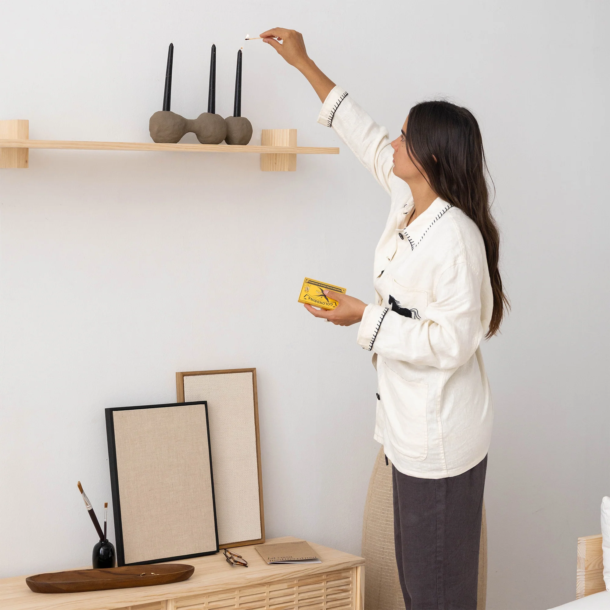 Deyá individual wall shelf from 90 cm to 180 cm - Image 5