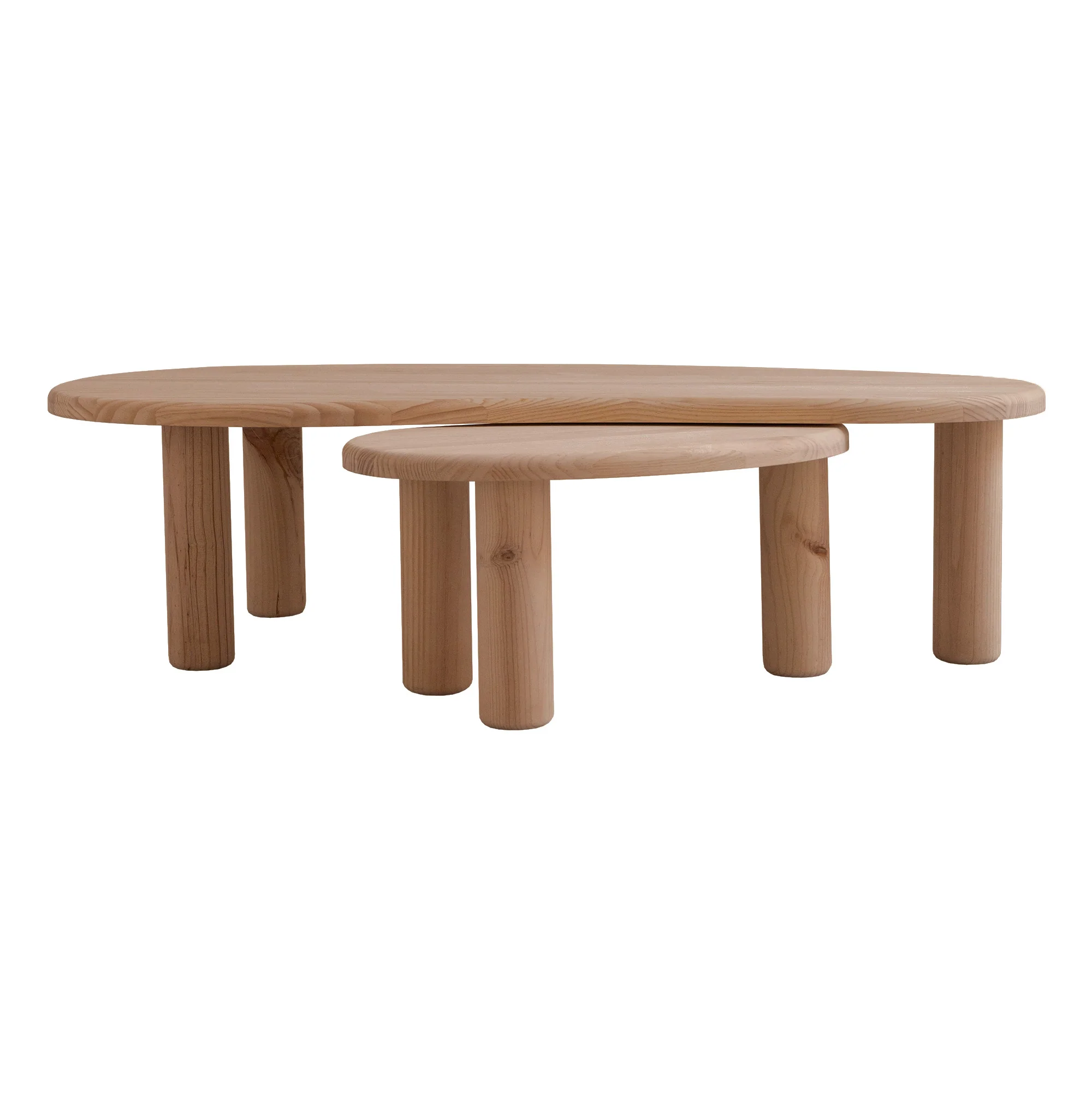 Set 2 coffee tables in solid pine wood Tramadiu and Tuna - Image 13