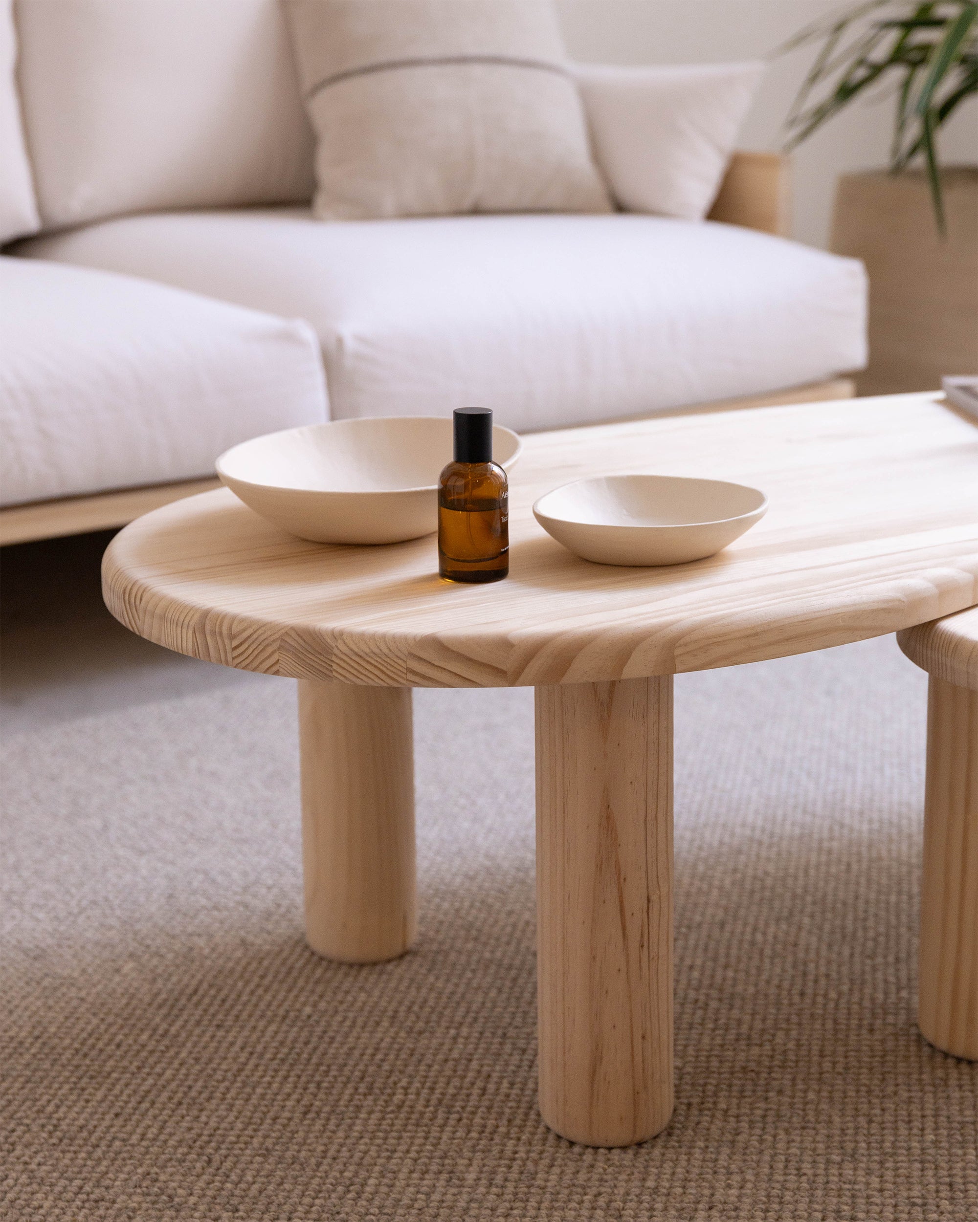 Set 2 coffee tables in solid pine wood Tramadiu and Tuna - Image 6