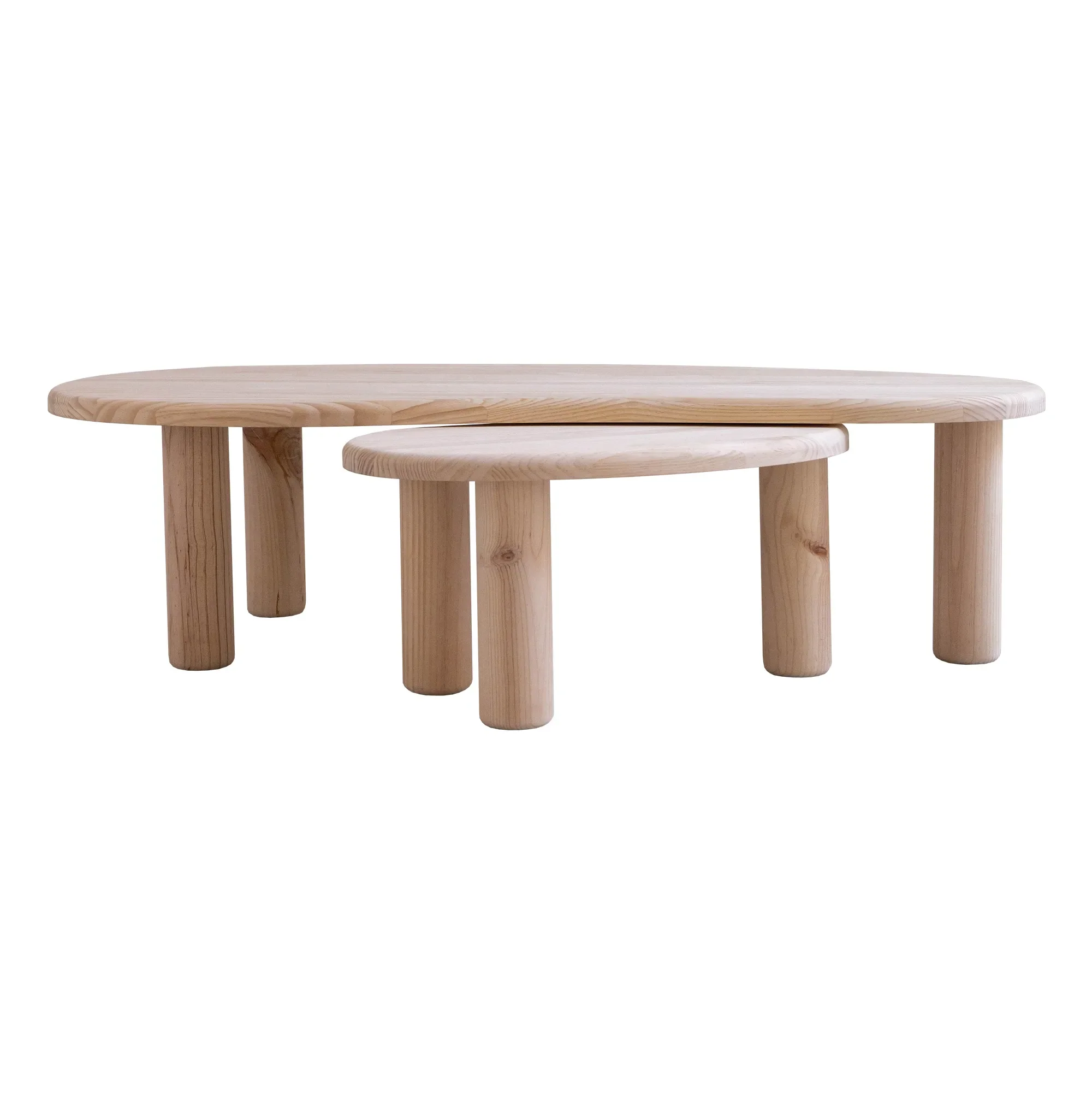 Set 2 coffee tables in solid pine wood Tramadiu and Tuna - Image 8