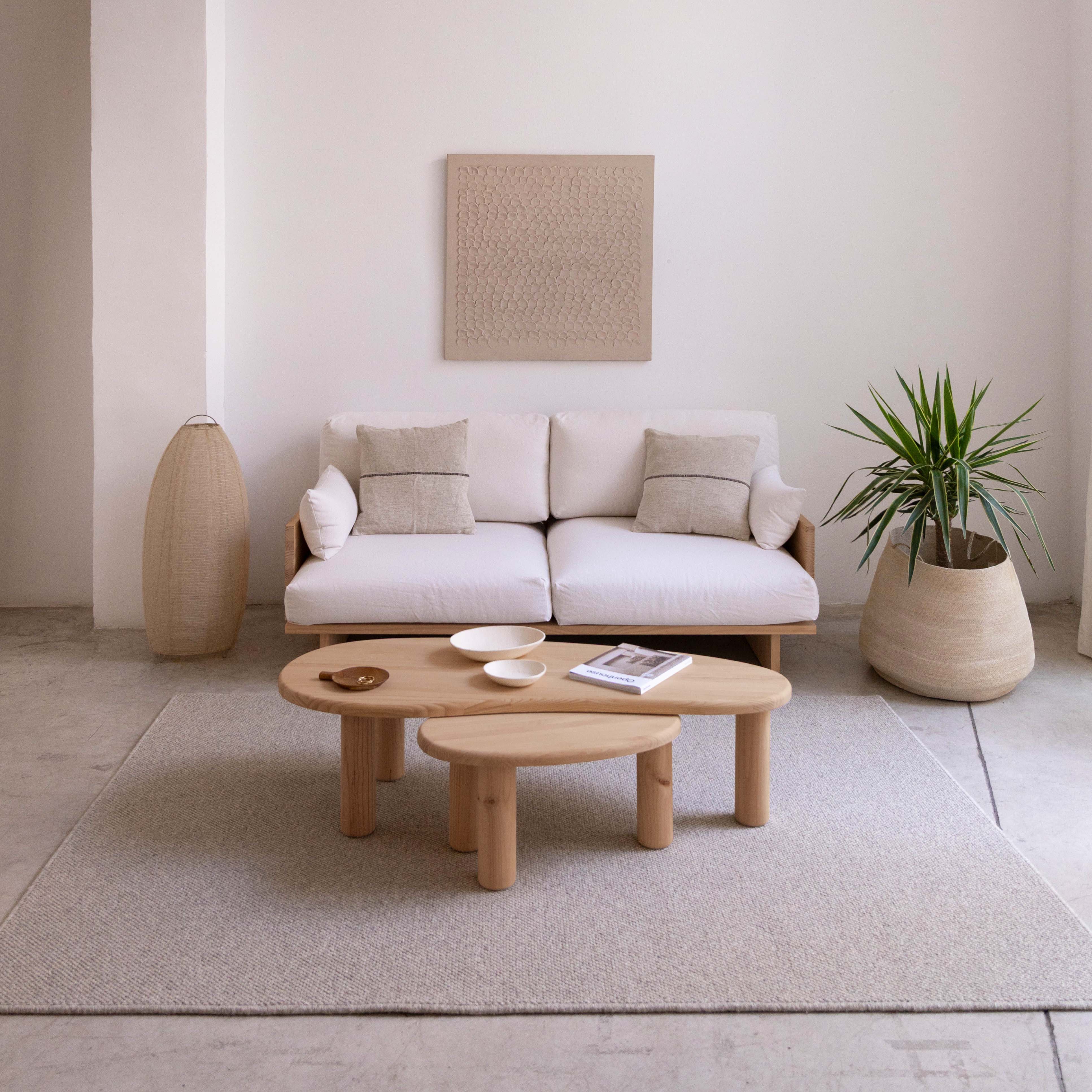 Set 2 coffee tables in solid pine wood Tramadiu and Tuna - Image 9