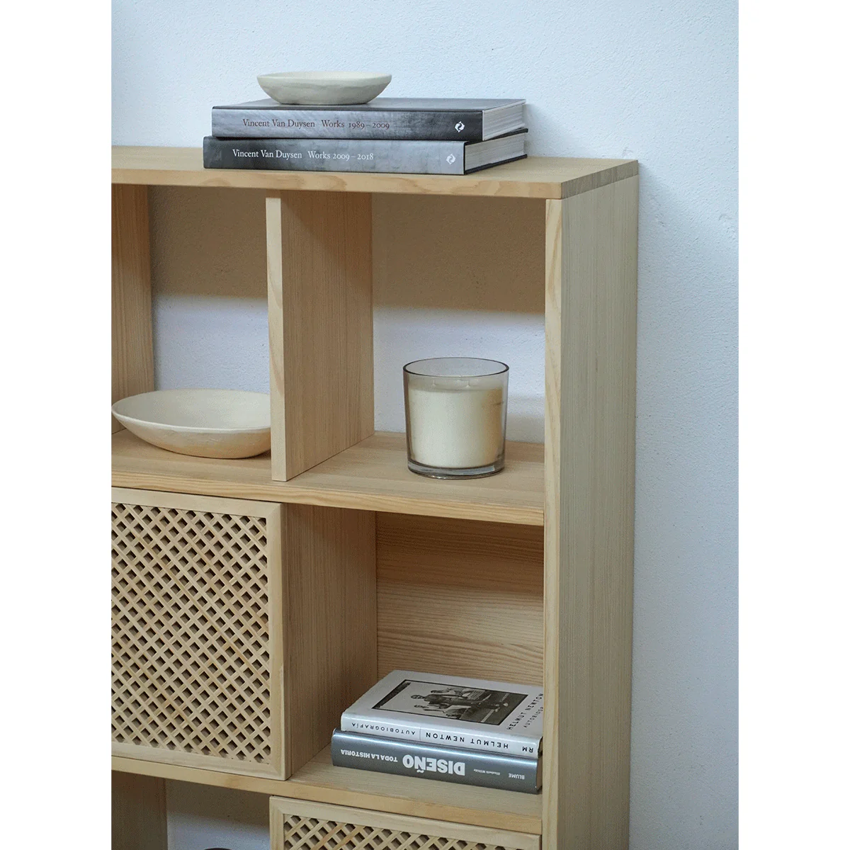 Shelving Mica in pine with 3 doors 98 cm - Image 4