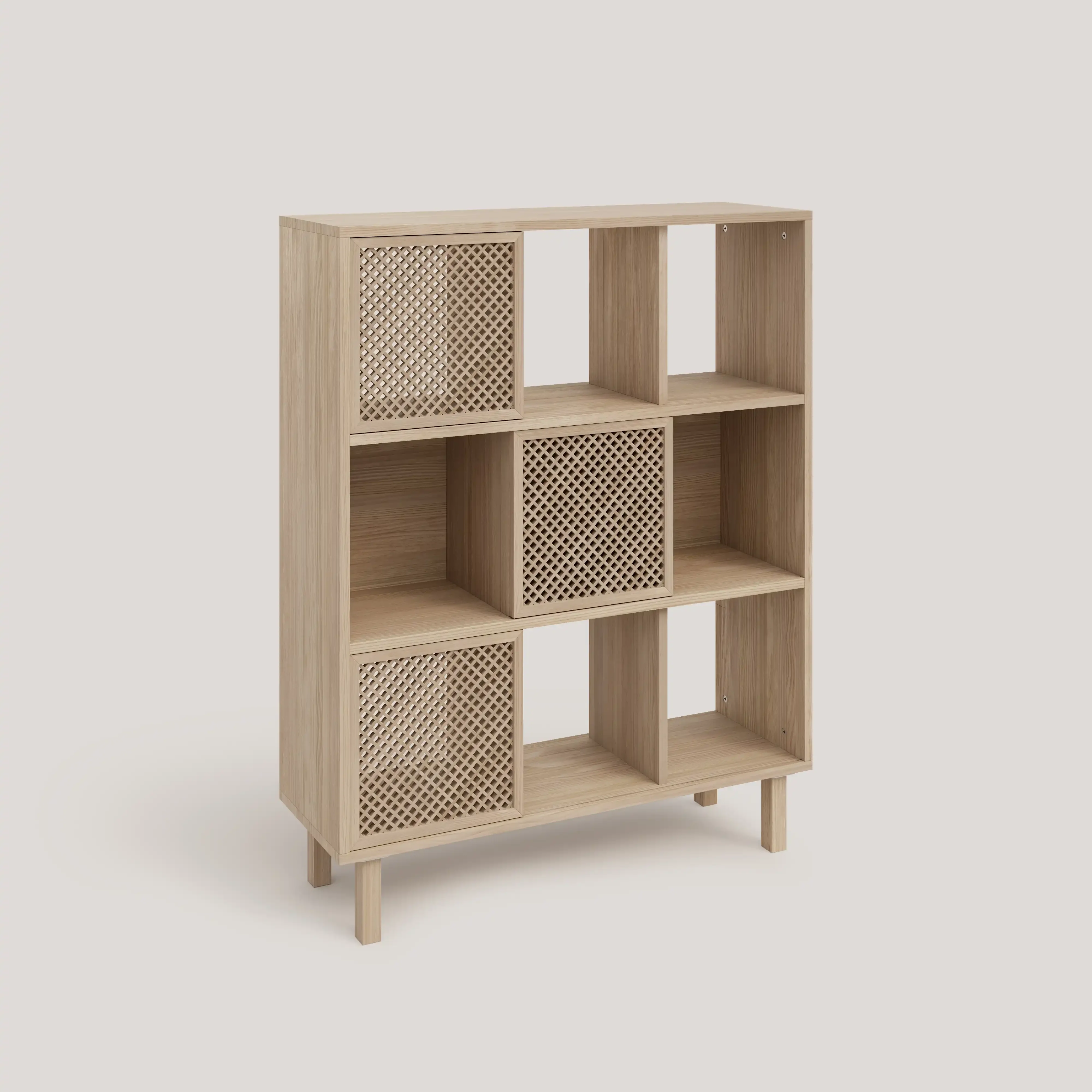 Shelving Mica in pine with 3 doors 98 cm - Image 7