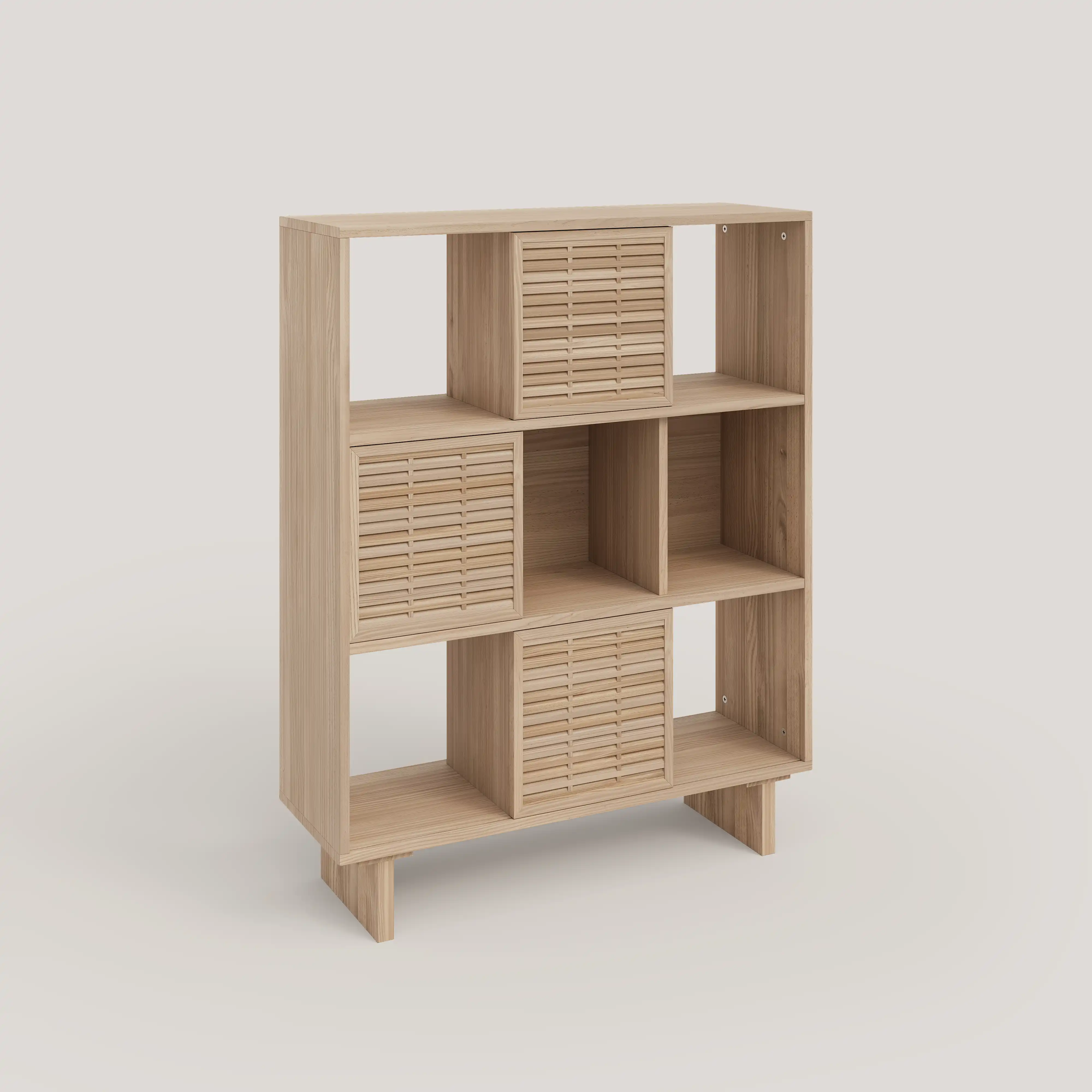 Shelving Morell in pine with 3 doors mallorquina 98 cm - Image 5