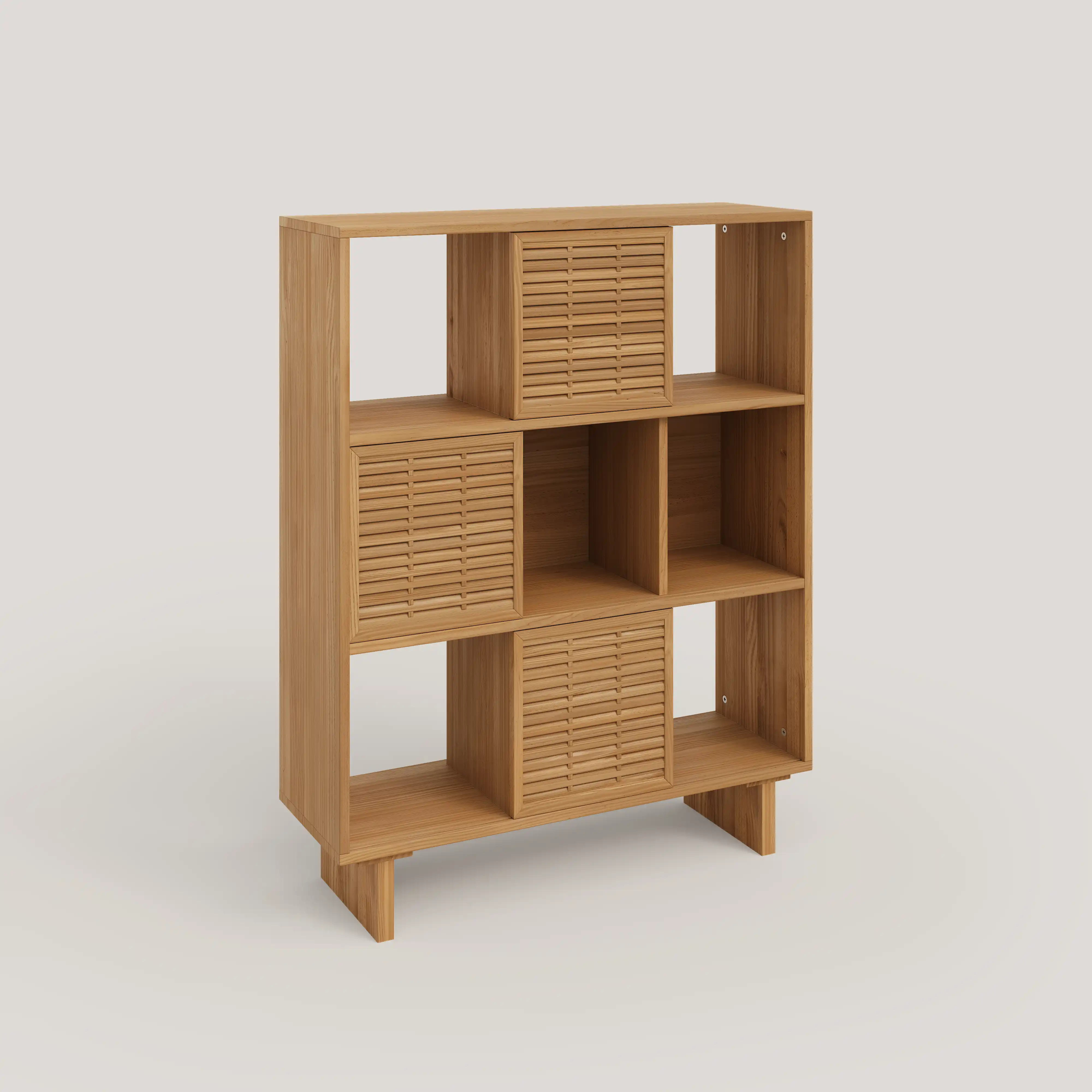 Shelving Morell in pine with 3 doors mallorquina 98 cm - Image 6