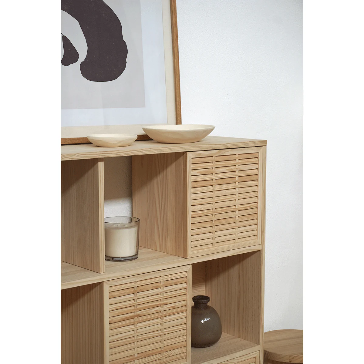 Shelving Morella of pine with 3 or 6 doors mallorquina 160 cm - Image 4