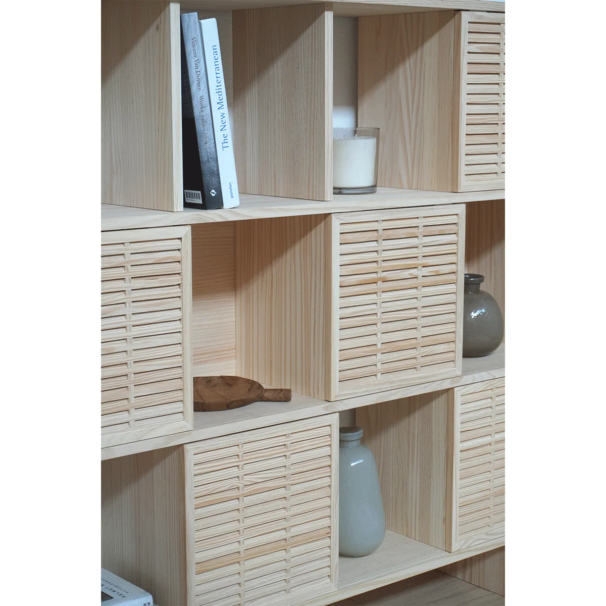 Shelving Morella of pine with 3 or 6 doors mallorquina 160 cm - Image 6