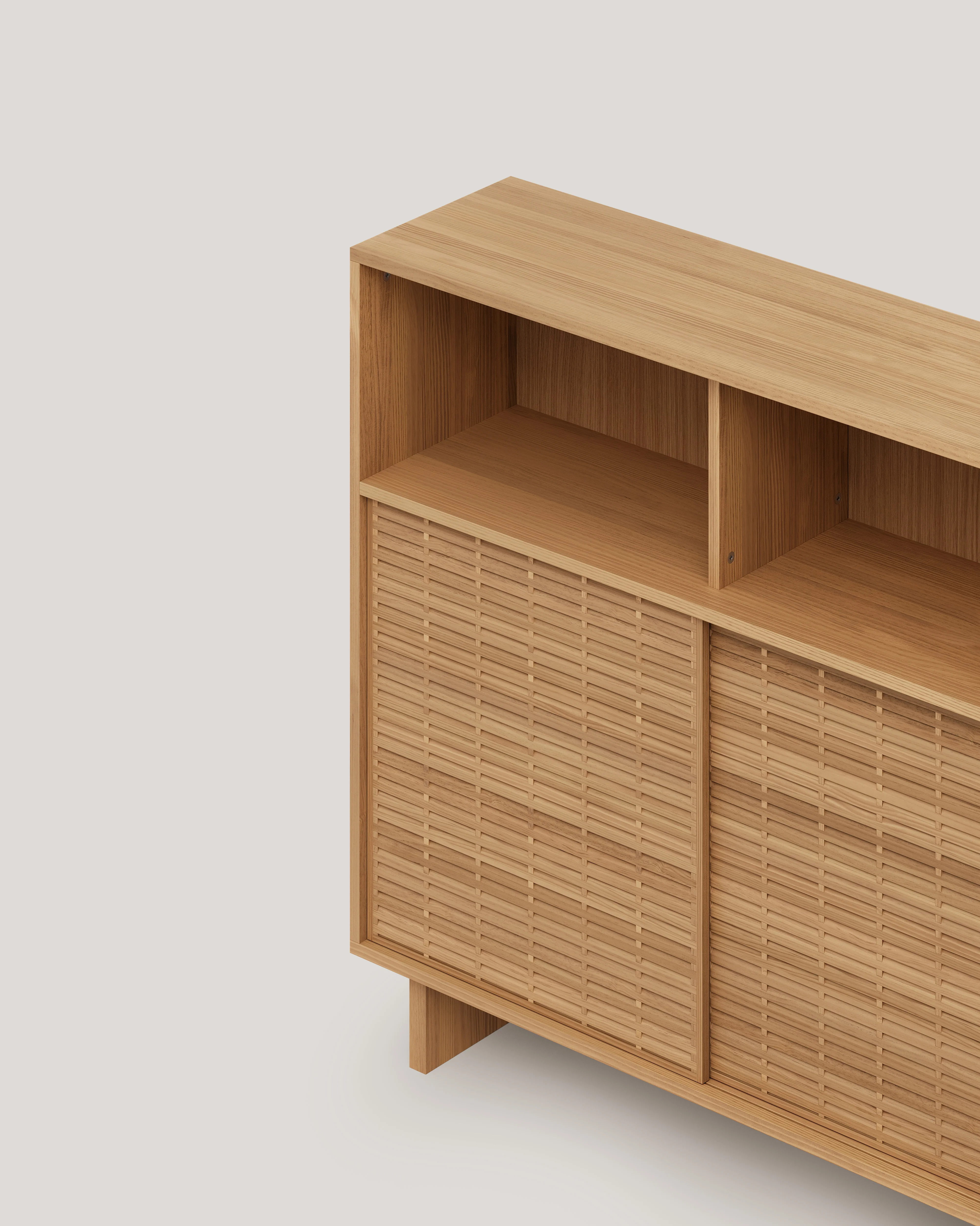 Sideboard Formentera pine with 2 doors 120 cm - Image 14