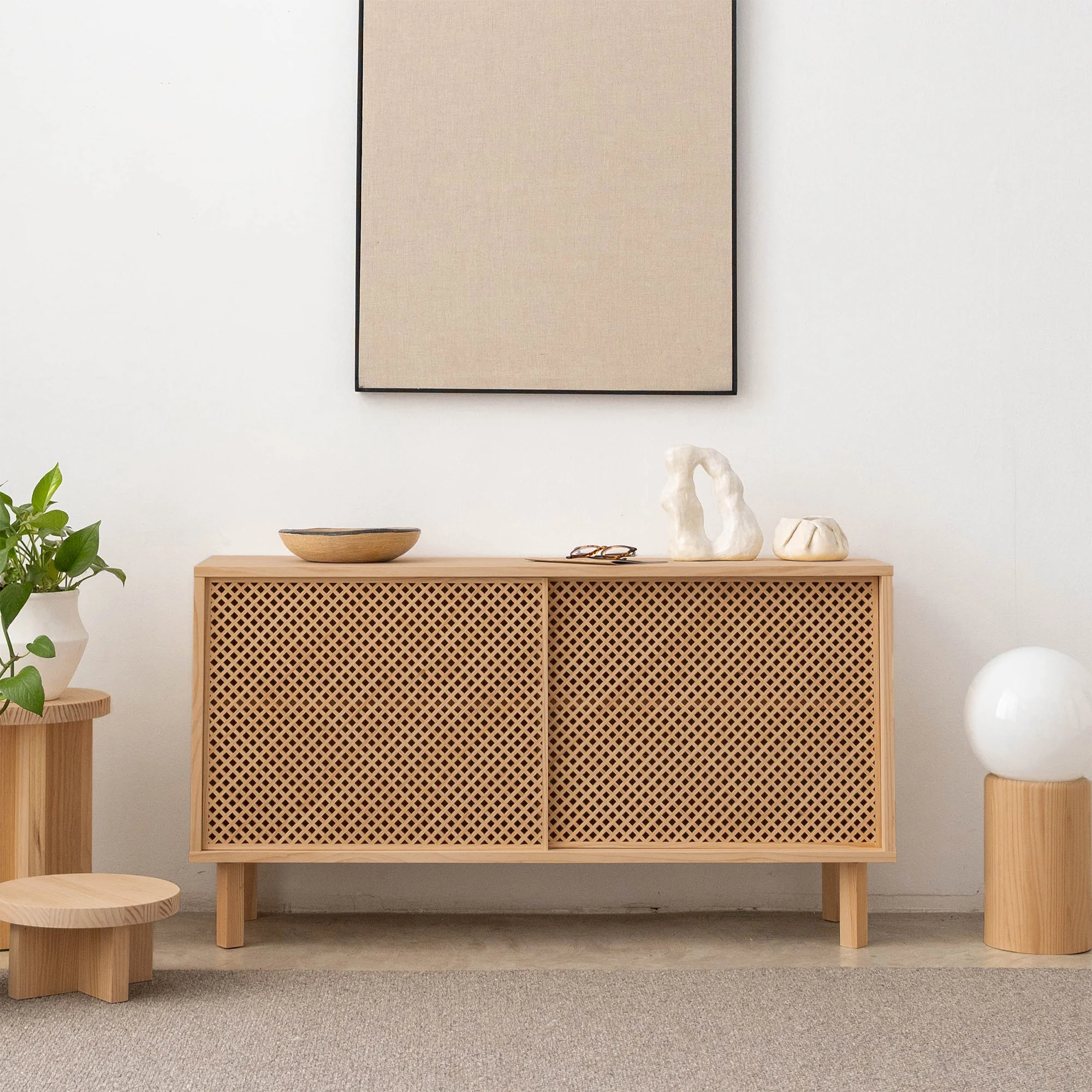 Granadella pine sideboard with 1 or 2 doors 120 cm - Image 10
