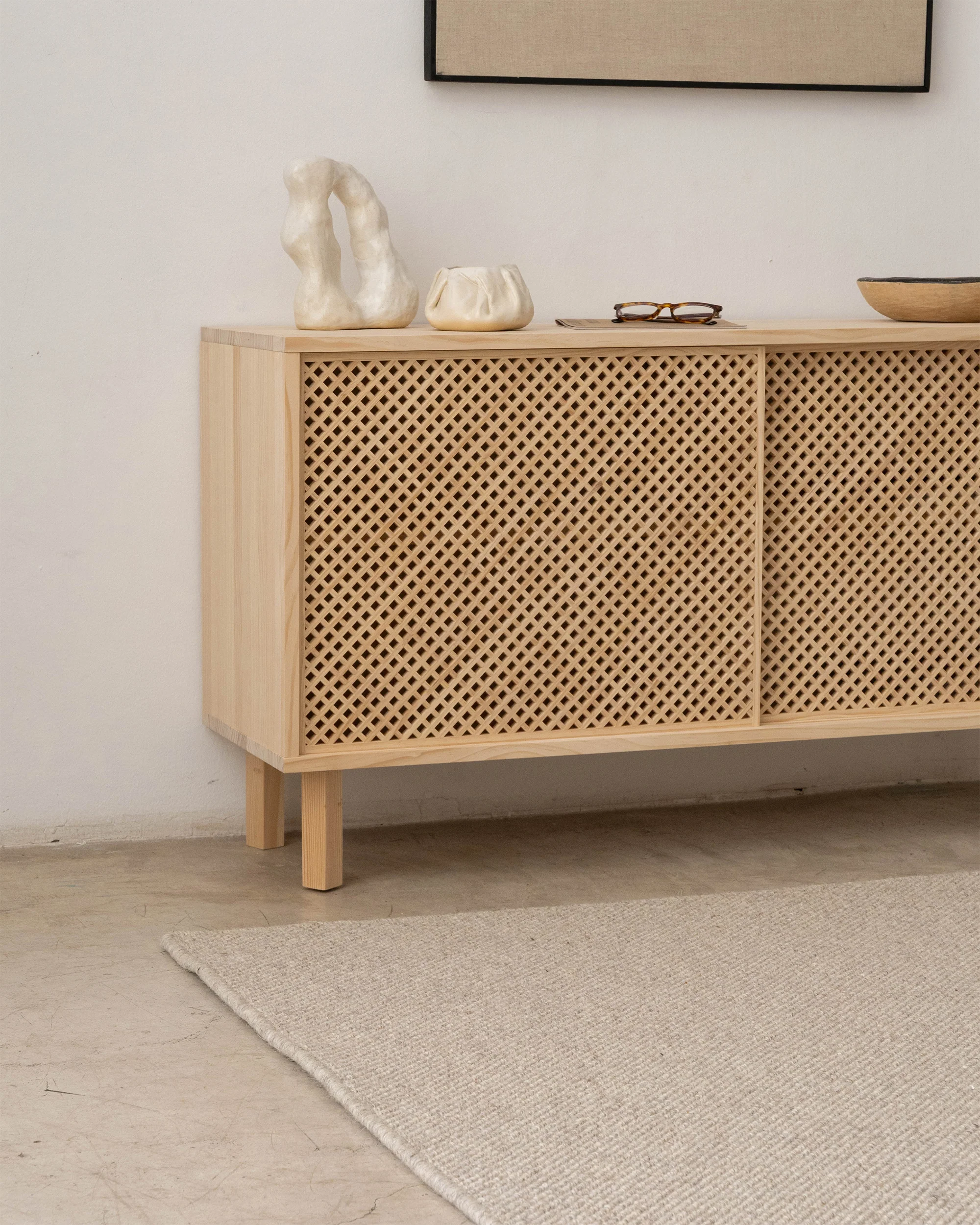 Granadella pine sideboard with 1 or 2 doors 120 cm - Image 6