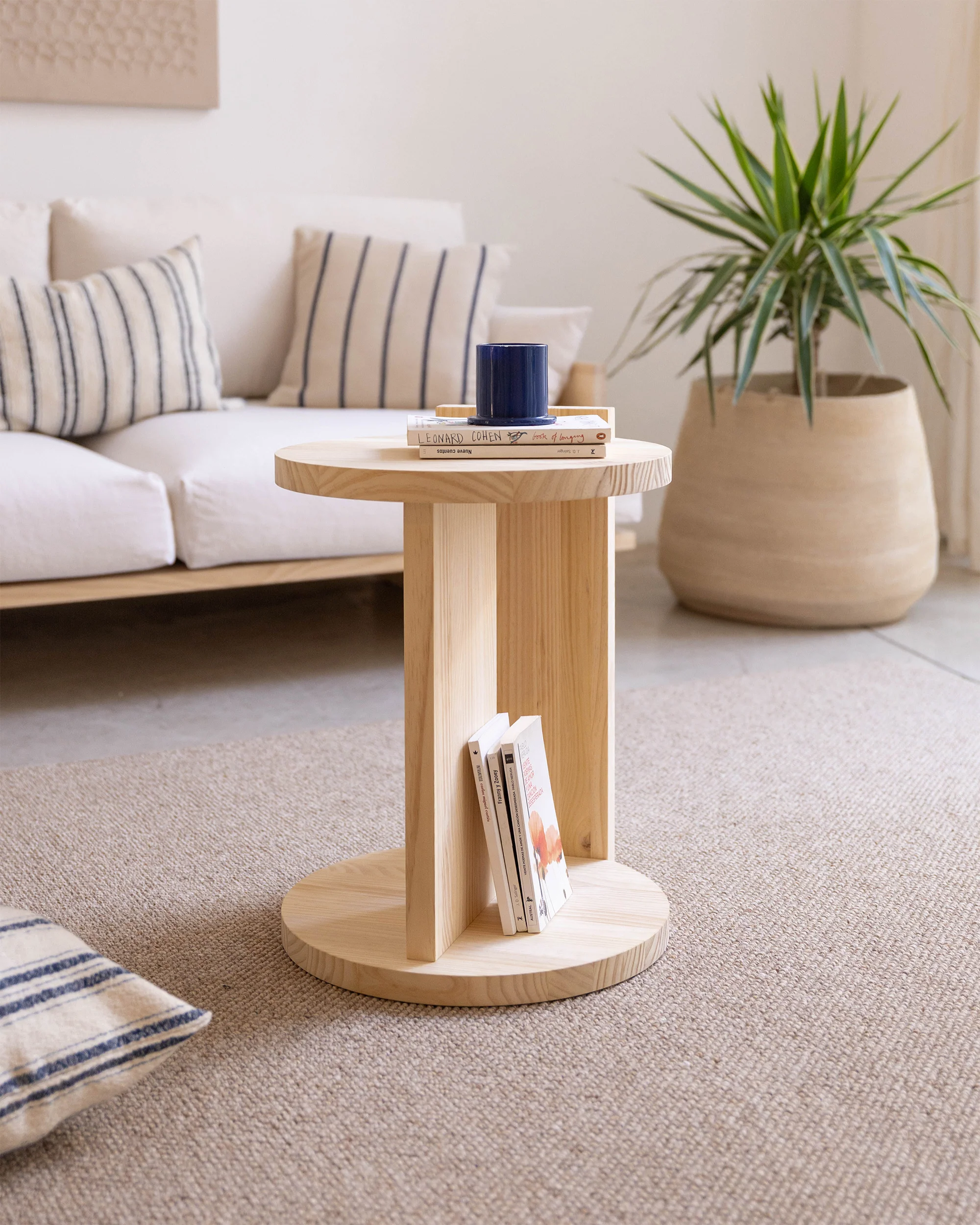 Solid wood table Comte, 40 cm - Image 3