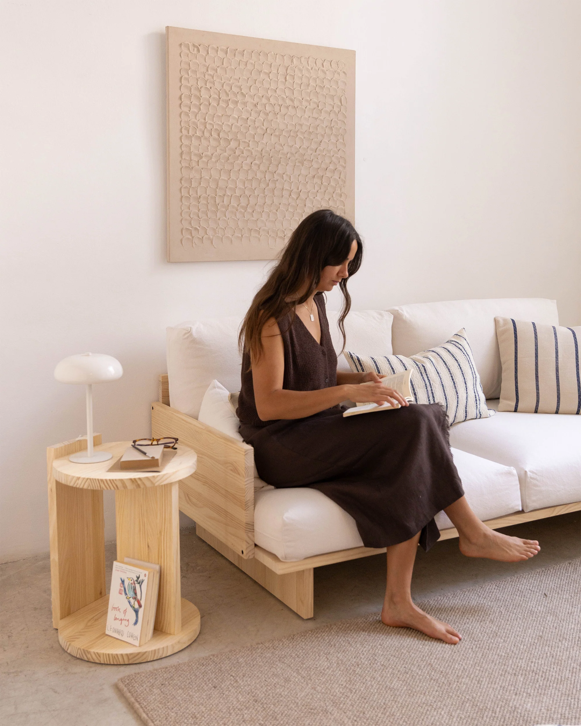 Solid wood table Comte, 40 cm - Image 5