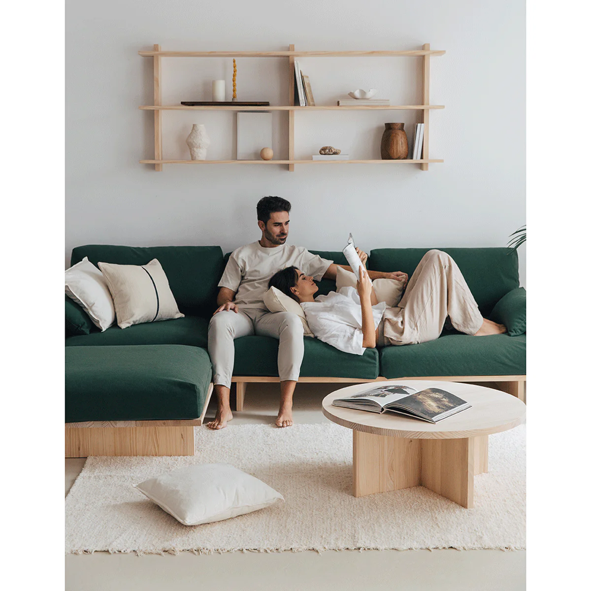 Tramontana 4 seater sofa with chaise longue 272 cm - Image 5