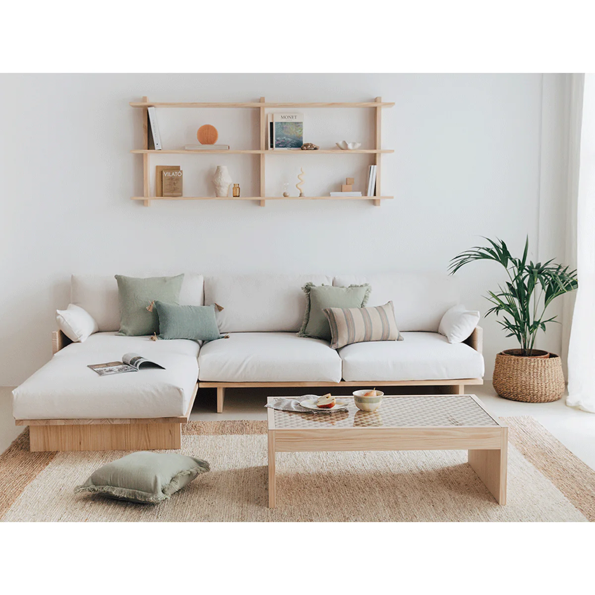 Tramontana 4 seater sofa with chaise longue 272 cm - Image 9