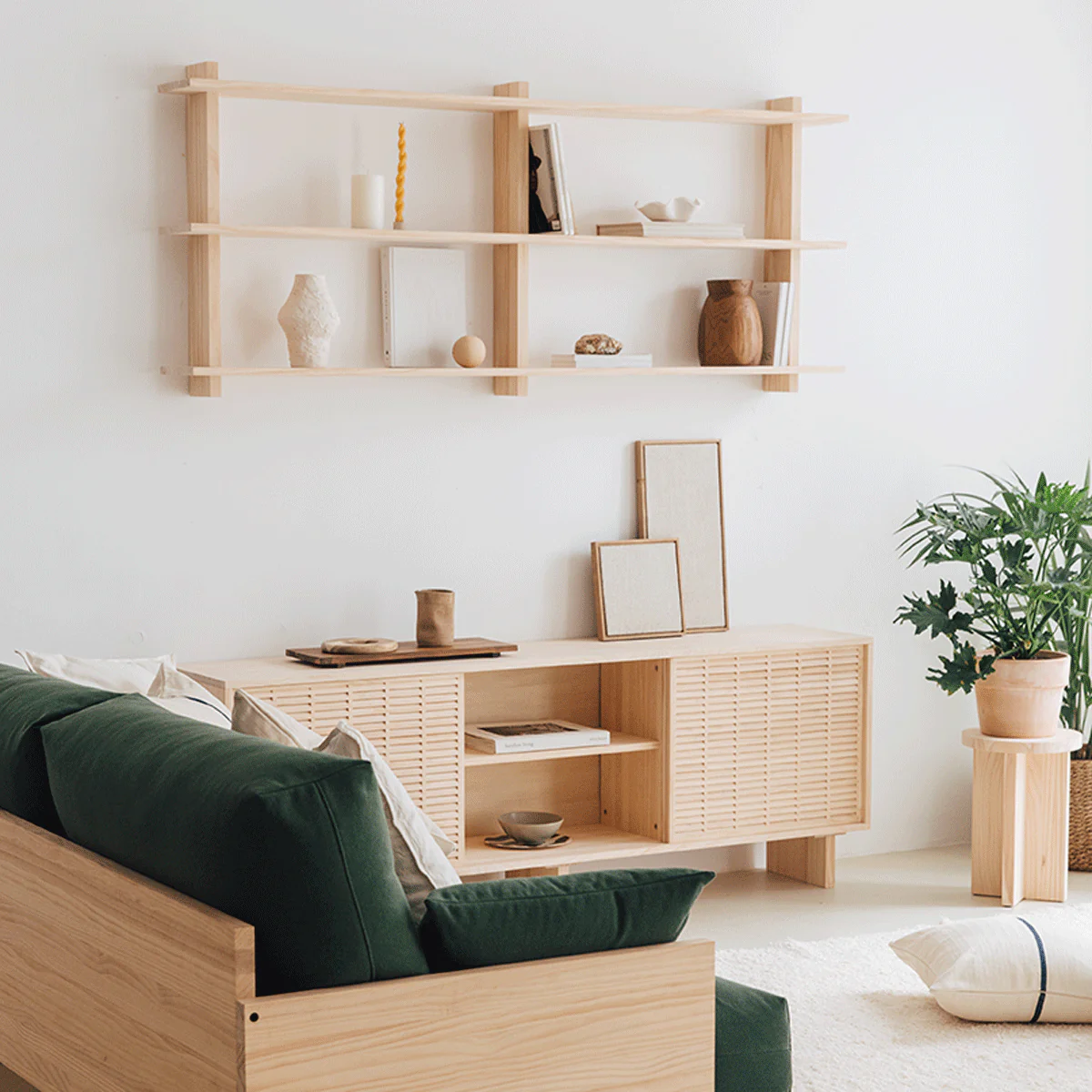 Miramar floating triple shelf from 90 cm to 180 cm - Image 3