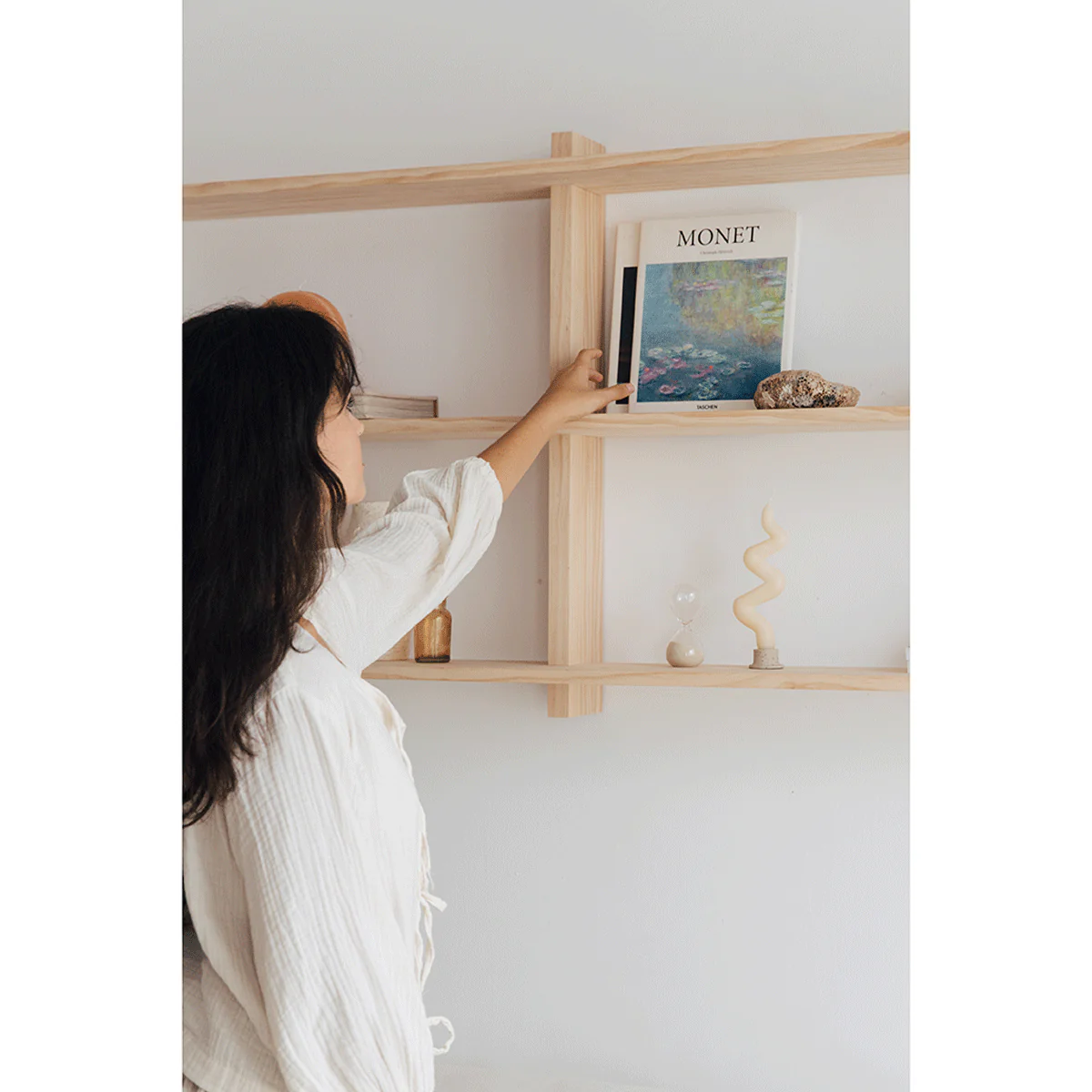 Miramar floating triple shelf from 90 cm to 180 cm - Image 4