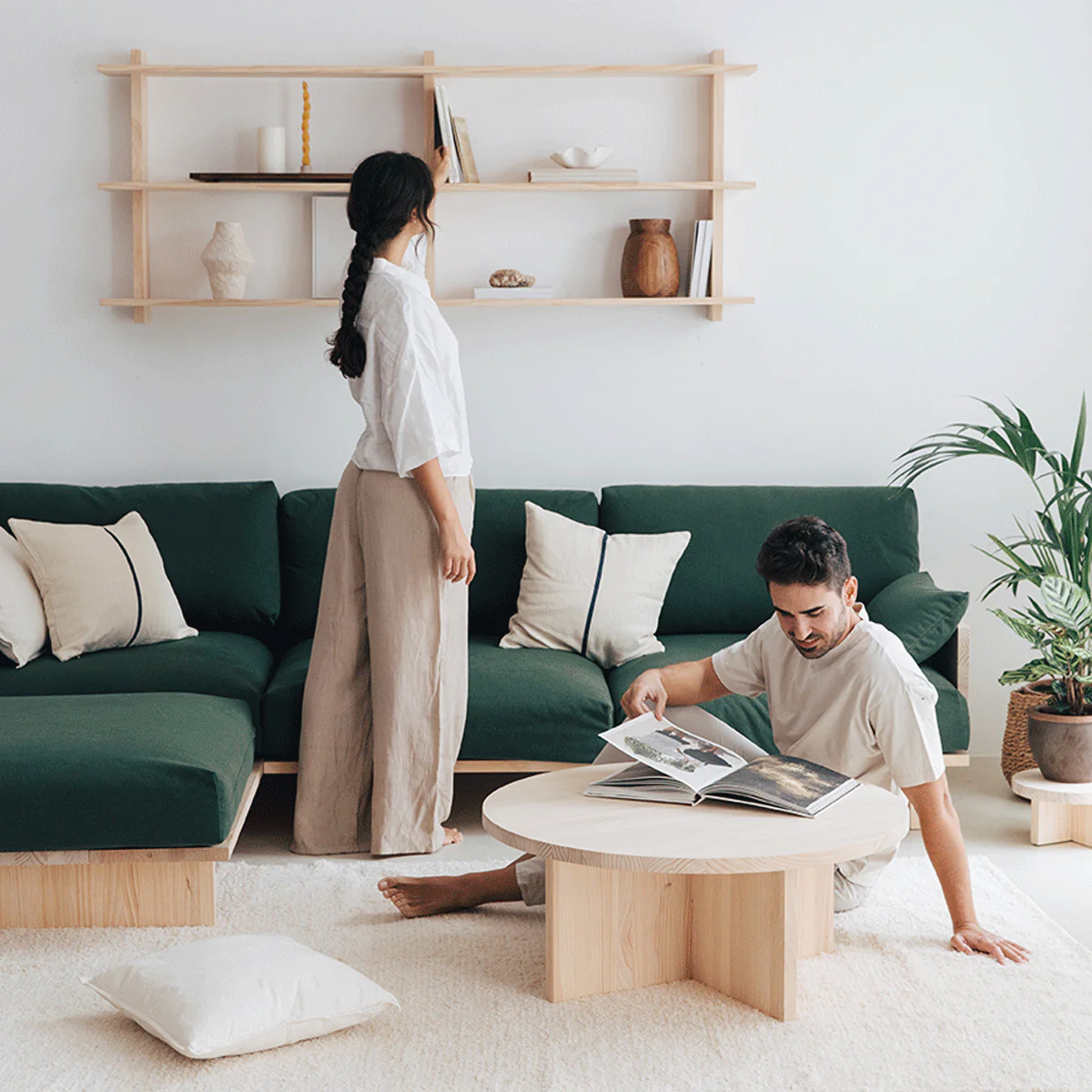 Miramar floating triple shelf from 90 cm to 180 cm - Image 6