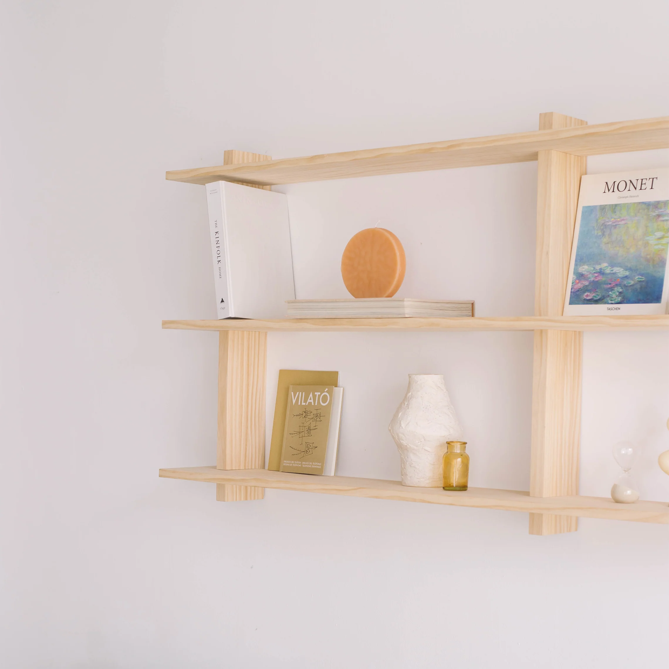 Miramar floating triple shelf from 90 cm to 180 cm - Image 7
