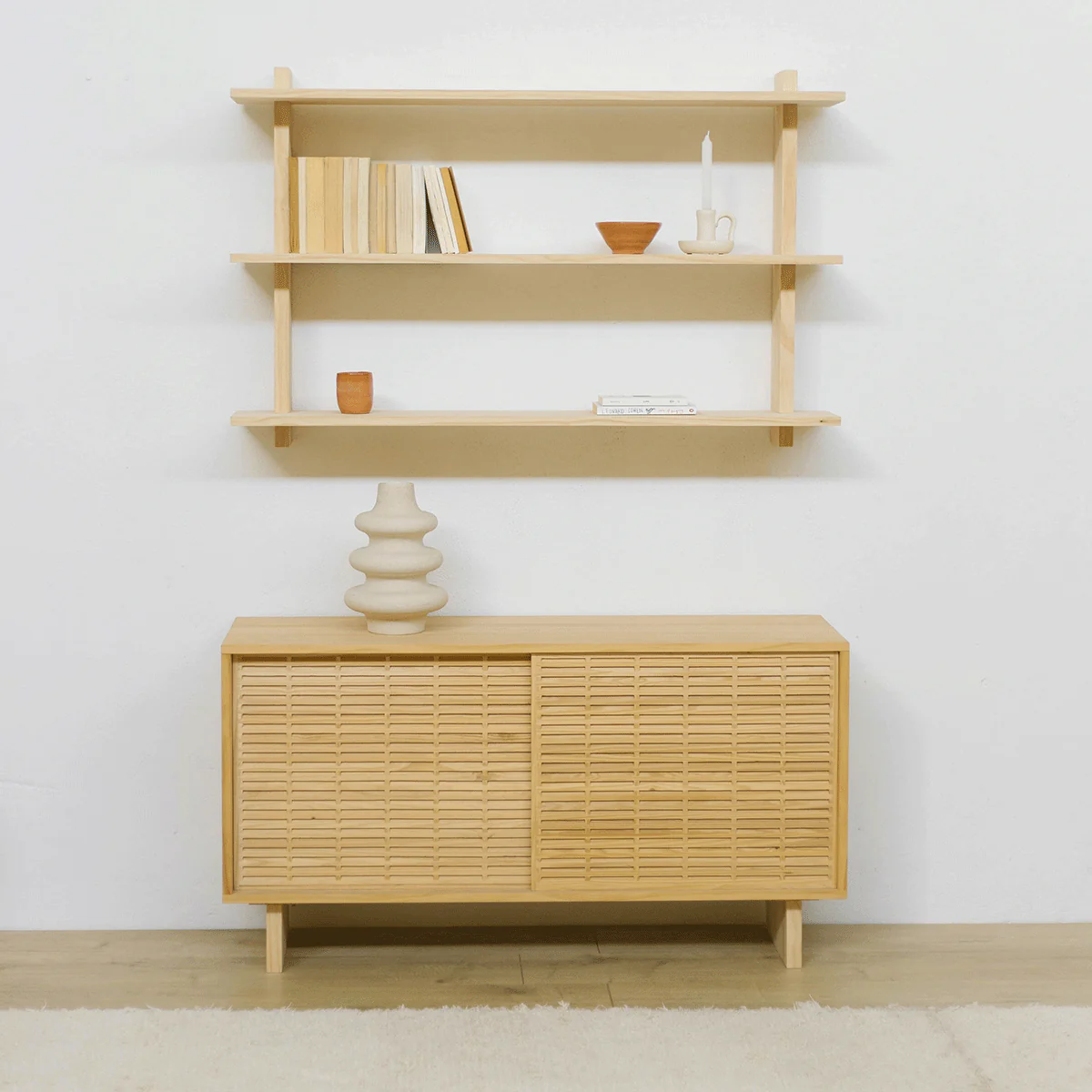 Miramar floating triple shelf from 90 cm to 180 cm - Image 8