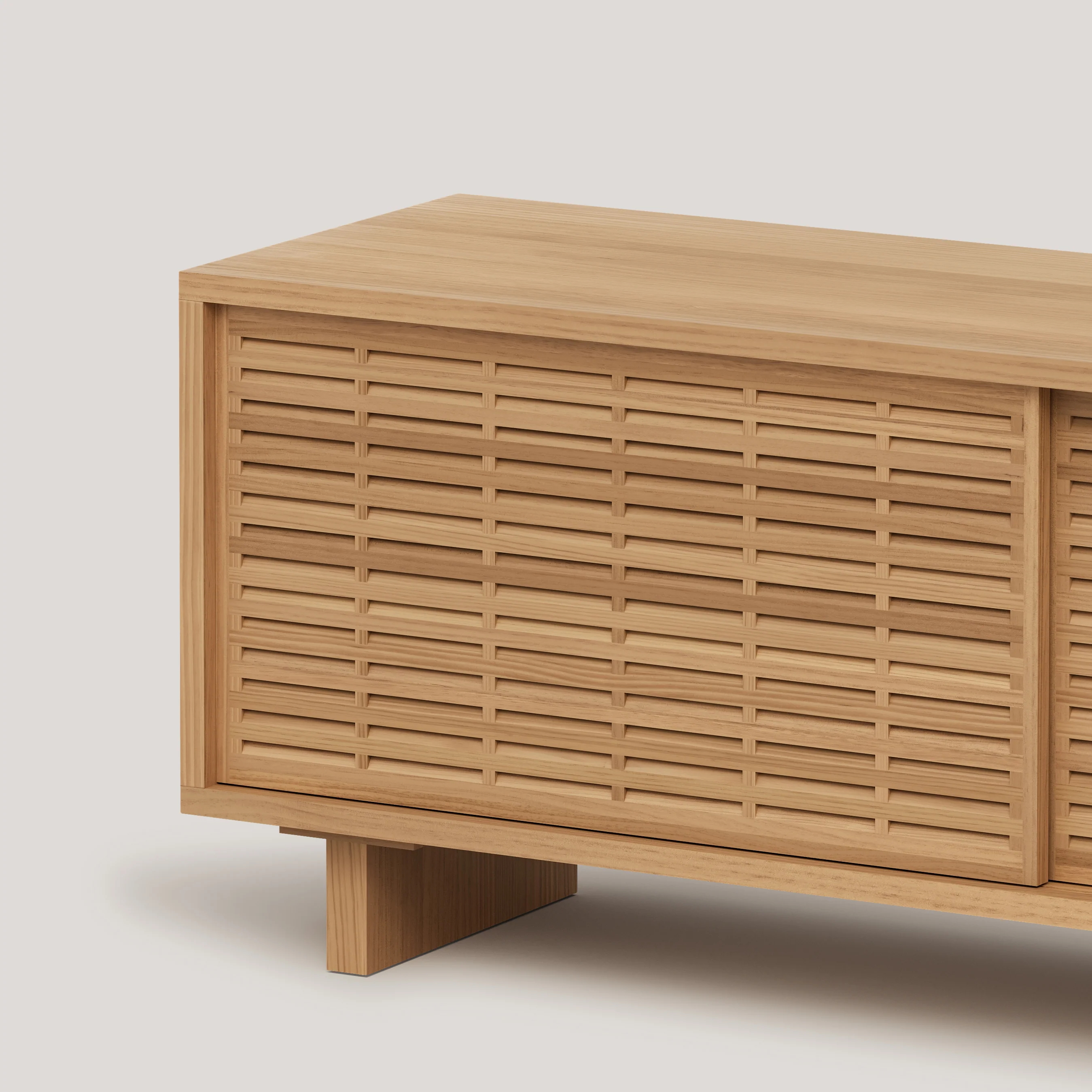 Moraira TV stand of pine with 2 mallorquina doors 120 cm - Image 9