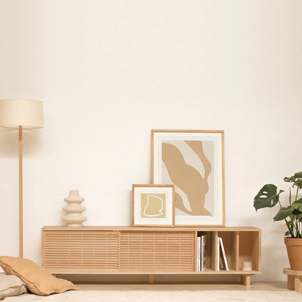 Gavina TV stand of pine with 2 mallorquina doors 170 cm - Image 7