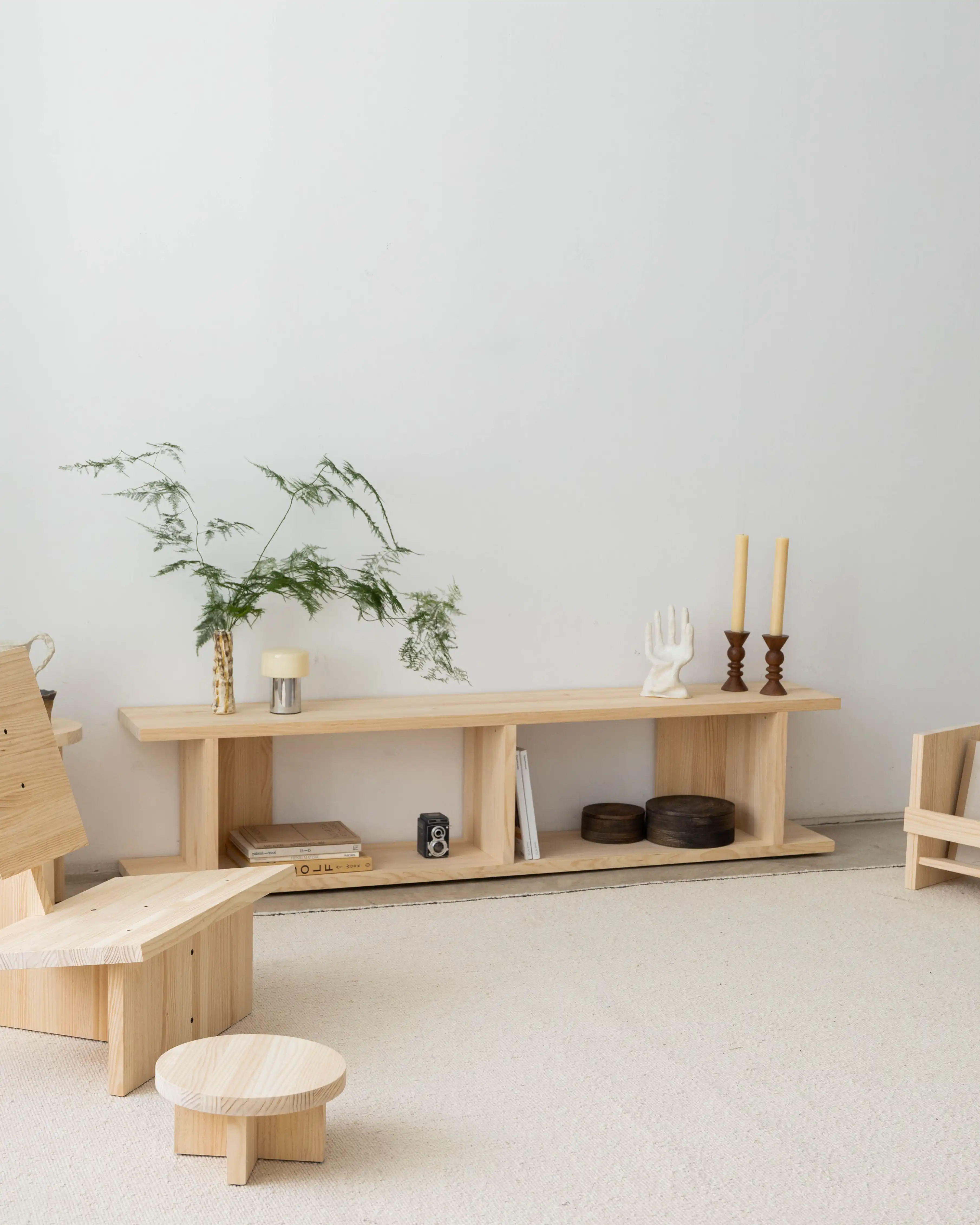 Montgó solid wood TV stand 180 x 40.4 cm - Image 4