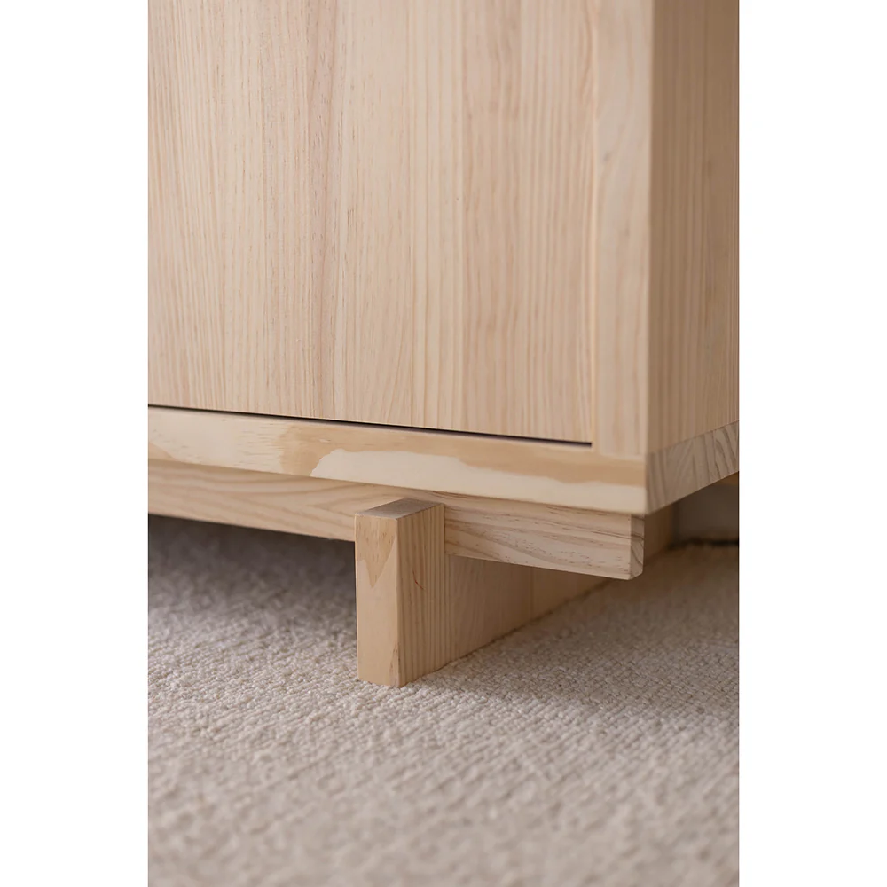 Pi TV furniture made of solid wood with 3 doors 148 cm - Image 5