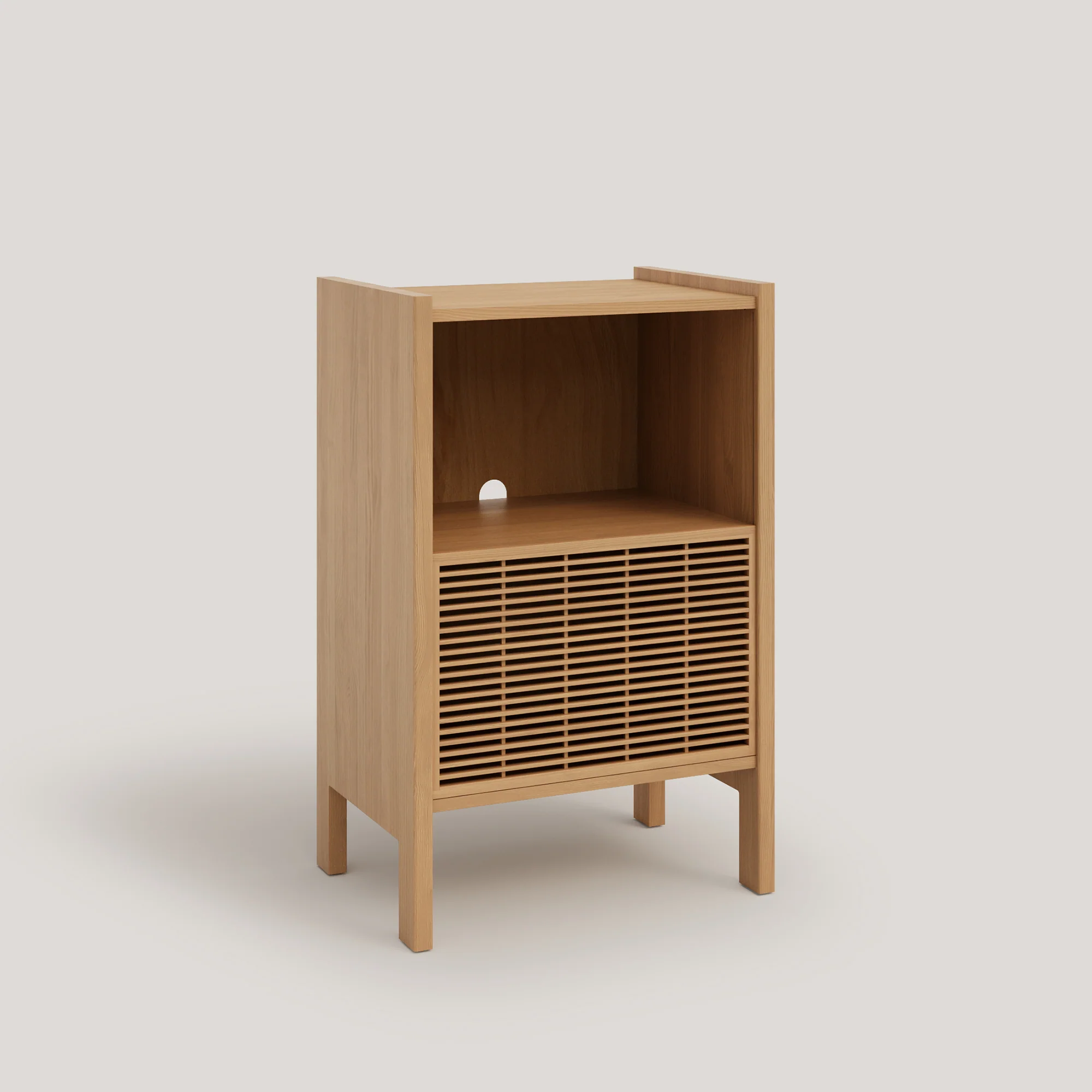 Baster solid wood sideboard for vinyl records 1 door 59 cm - Image 10