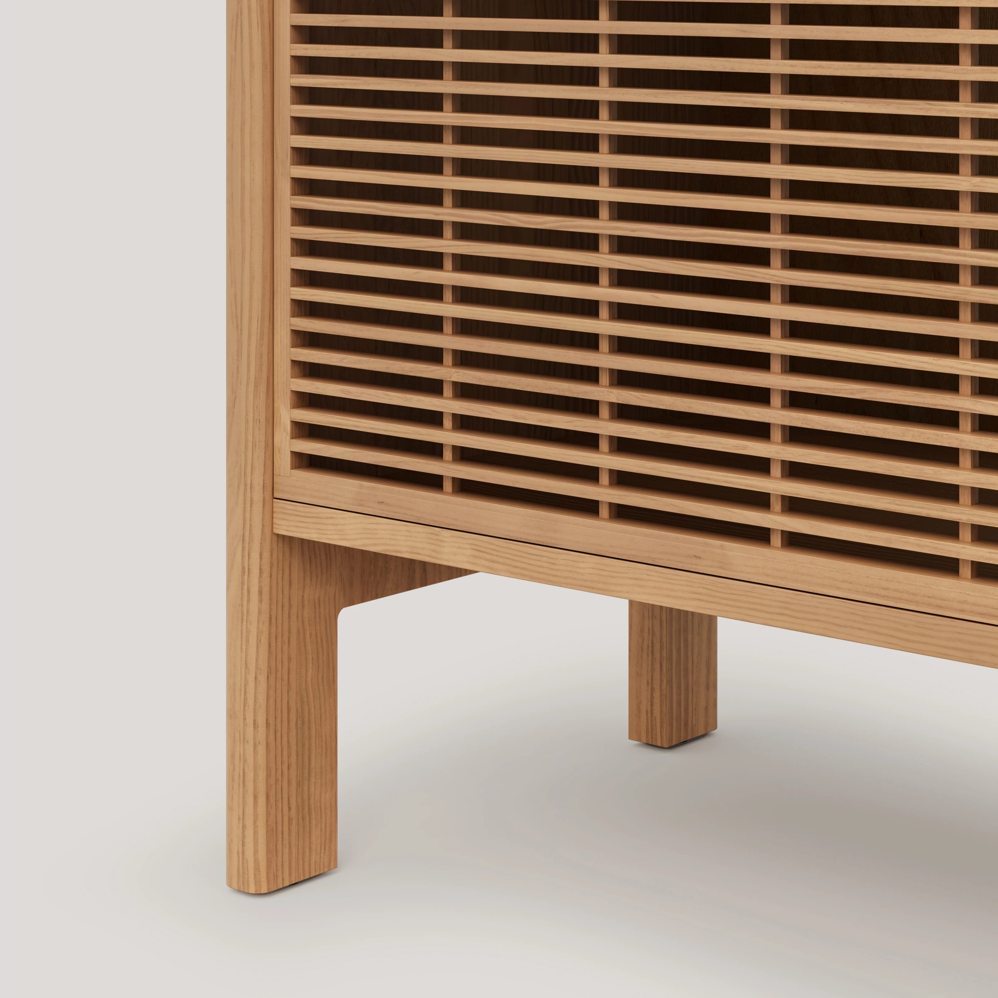 Baster solid wood sideboard for vinyl records 1 door 59 cm - Image 12