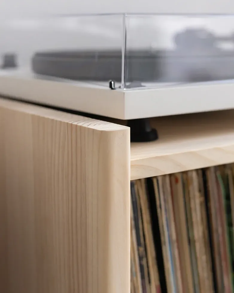 Baster solid wood sideboard for vinyl records 1 door 59 cm - Image 5