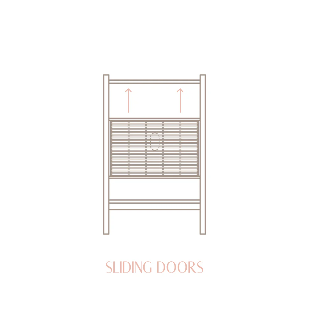 Baster solid wood sideboard for vinyl records 1 door 59 cm - Image 7