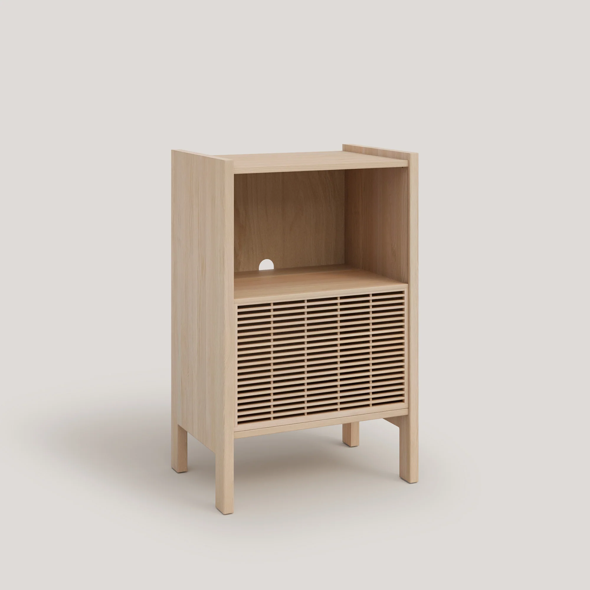 Baster solid wood sideboard for vinyl records 1 door 59 cm - Image 8