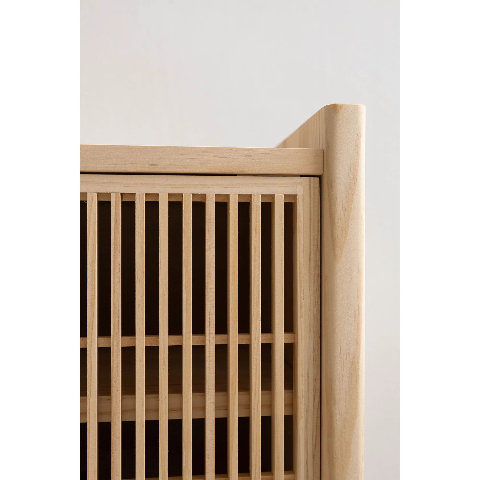 Medium Mendia TV furniture in solid wood for vinyl records 2 doors 201 cm - Image 7