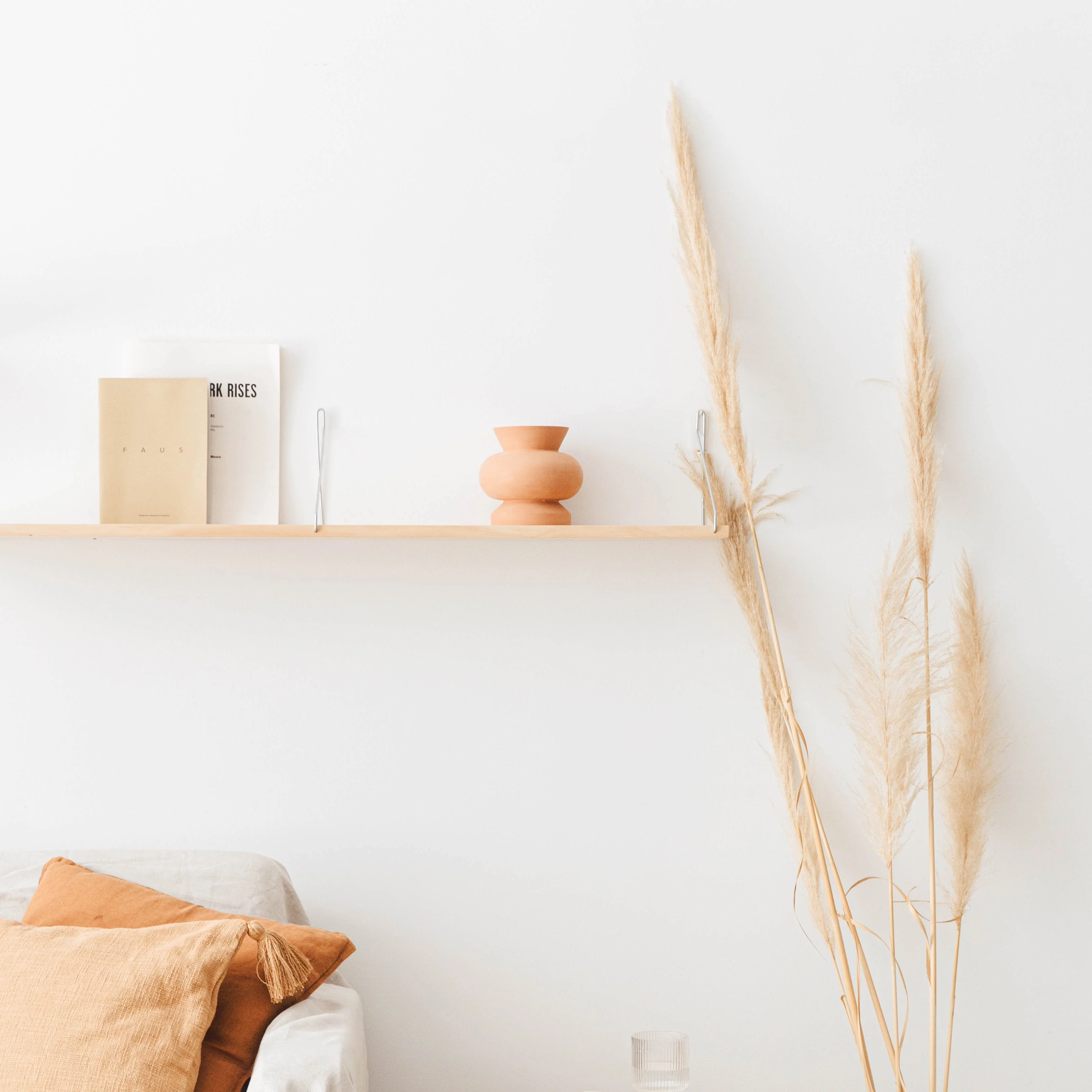 Wall shelf in natural wood 120 cm and 180 cm - Macarella - Image 3